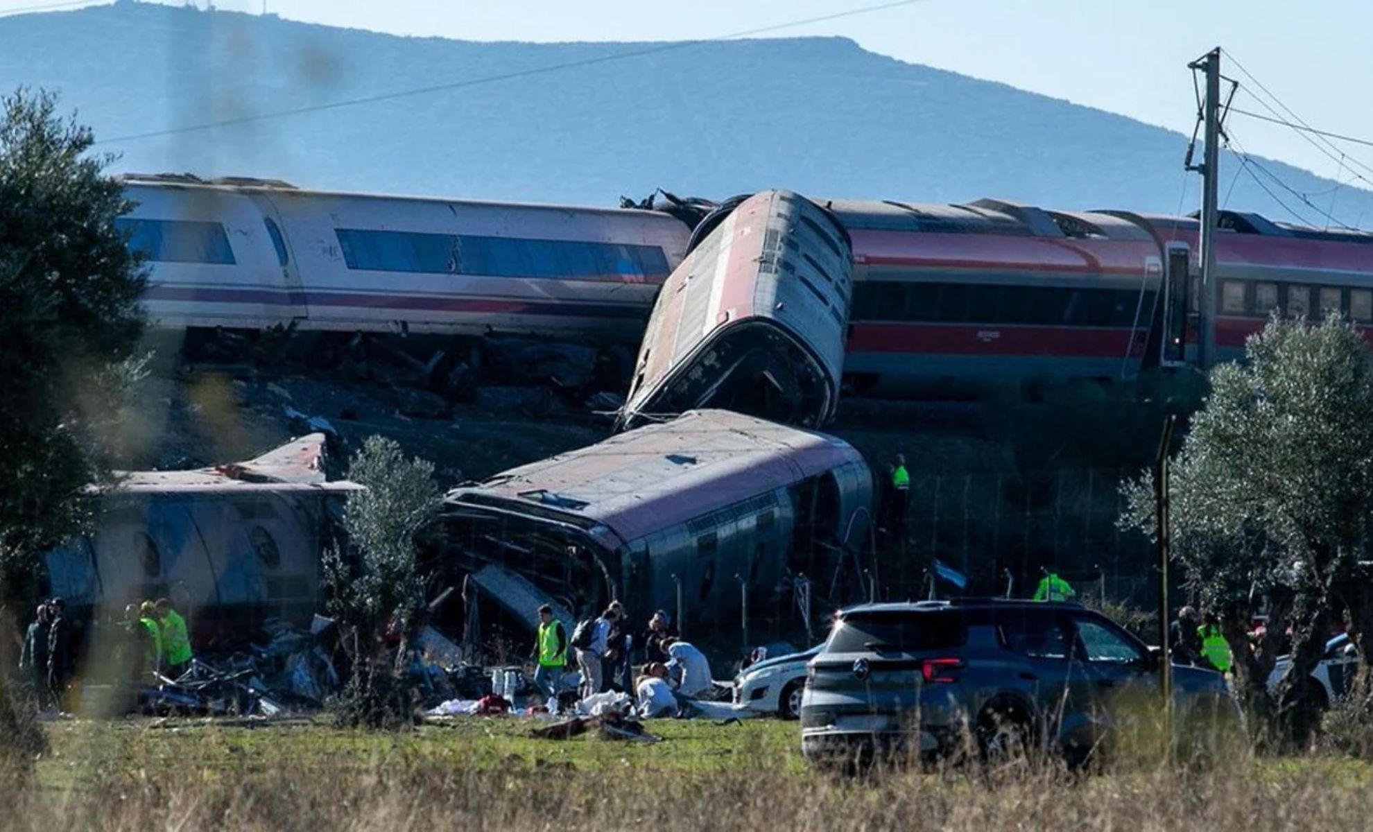 Train collision in Spain