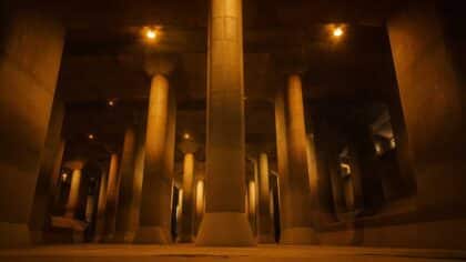 Tokyo underground flood chamber
