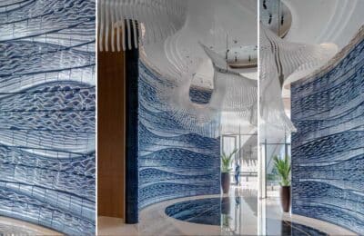 3D printed ceramic installation Dubai