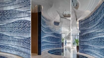 3D printed ceramic installation Dubai