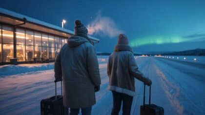 Kittilä Airport flight cancellations extreme cold