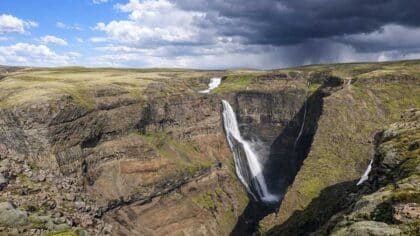 Haifoss waterfall Iceland