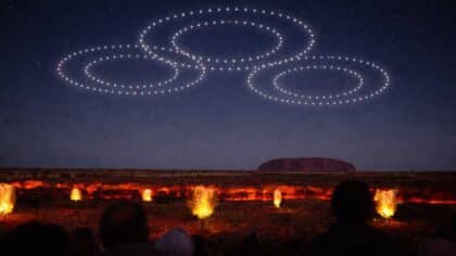 Uluru Field of Light night experience
