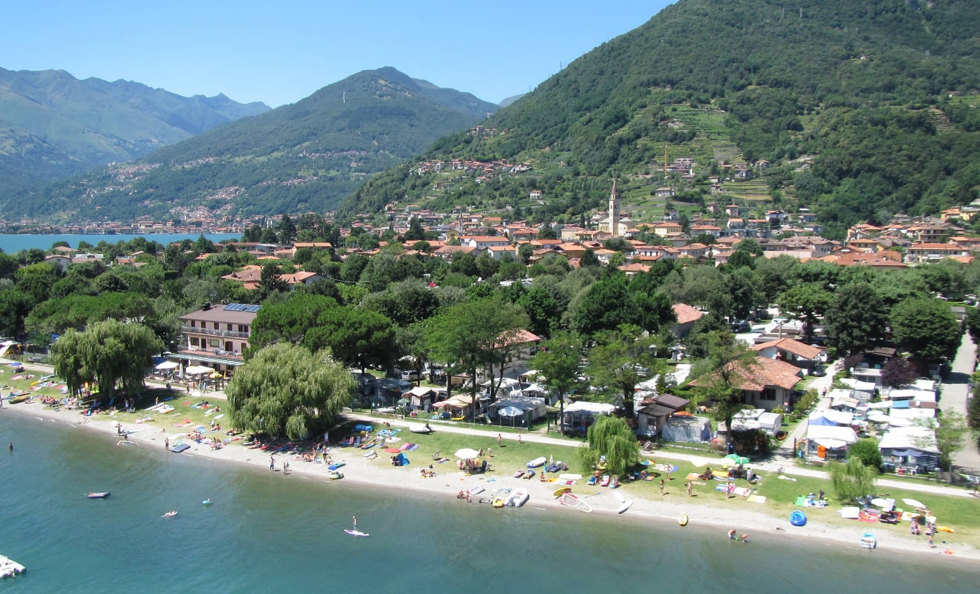 Camping Gardenia, lac de Côme, Italie