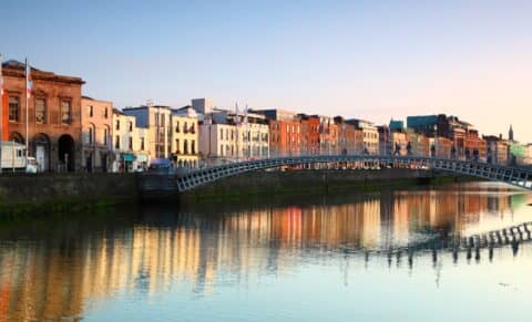 La ville de Dublin en Irlande