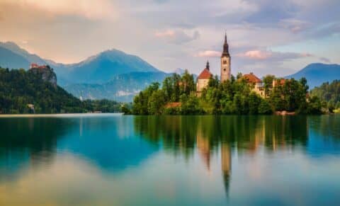 Le lac de Bled en Slovénie