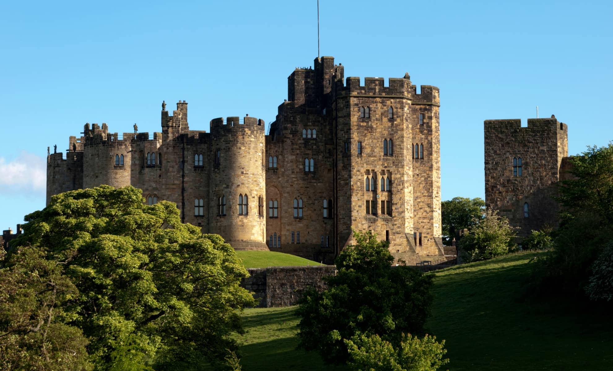 Le château d'Alnwick, Northumberland, Royaume-Uni