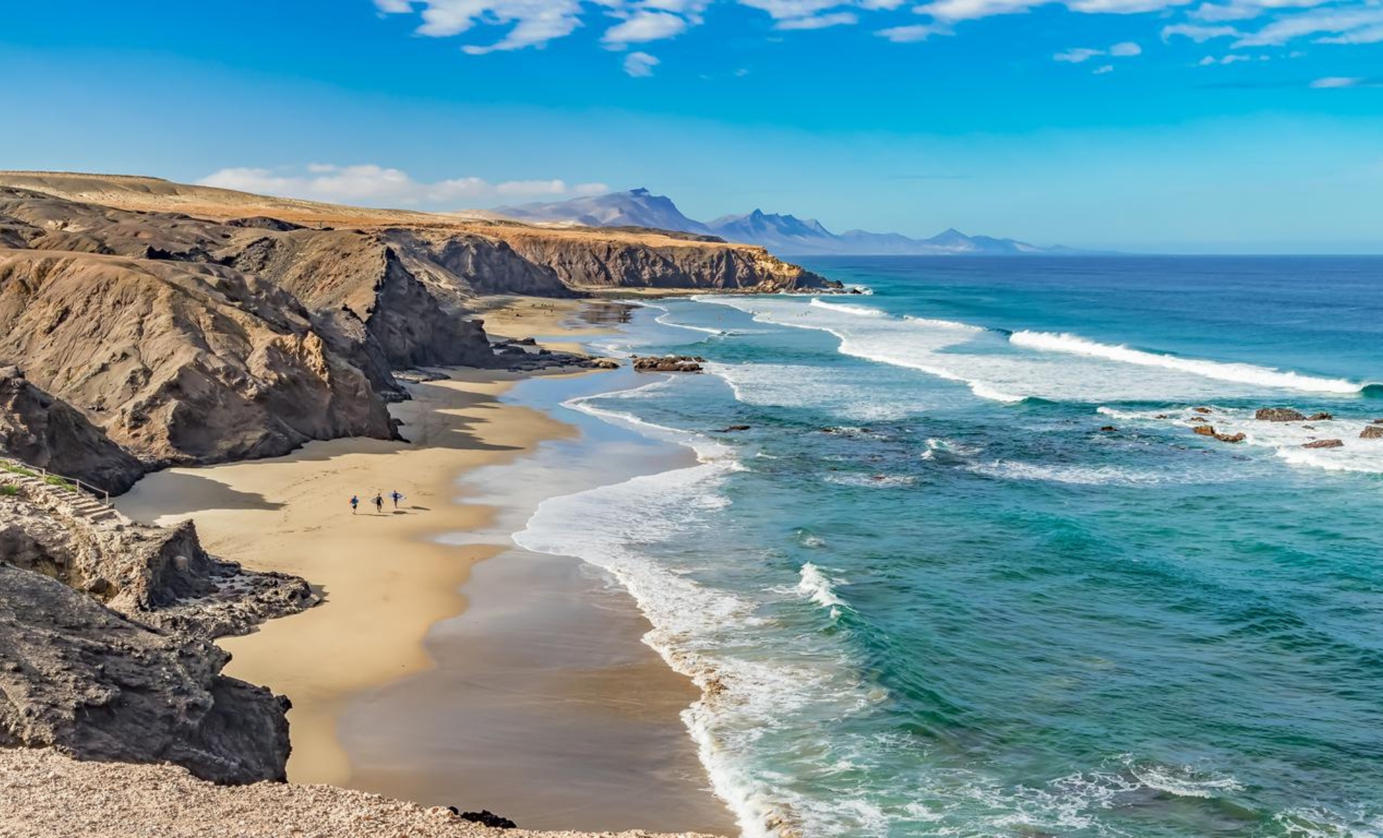 Plage à Fuerteventura , îles Canaries, Espagne