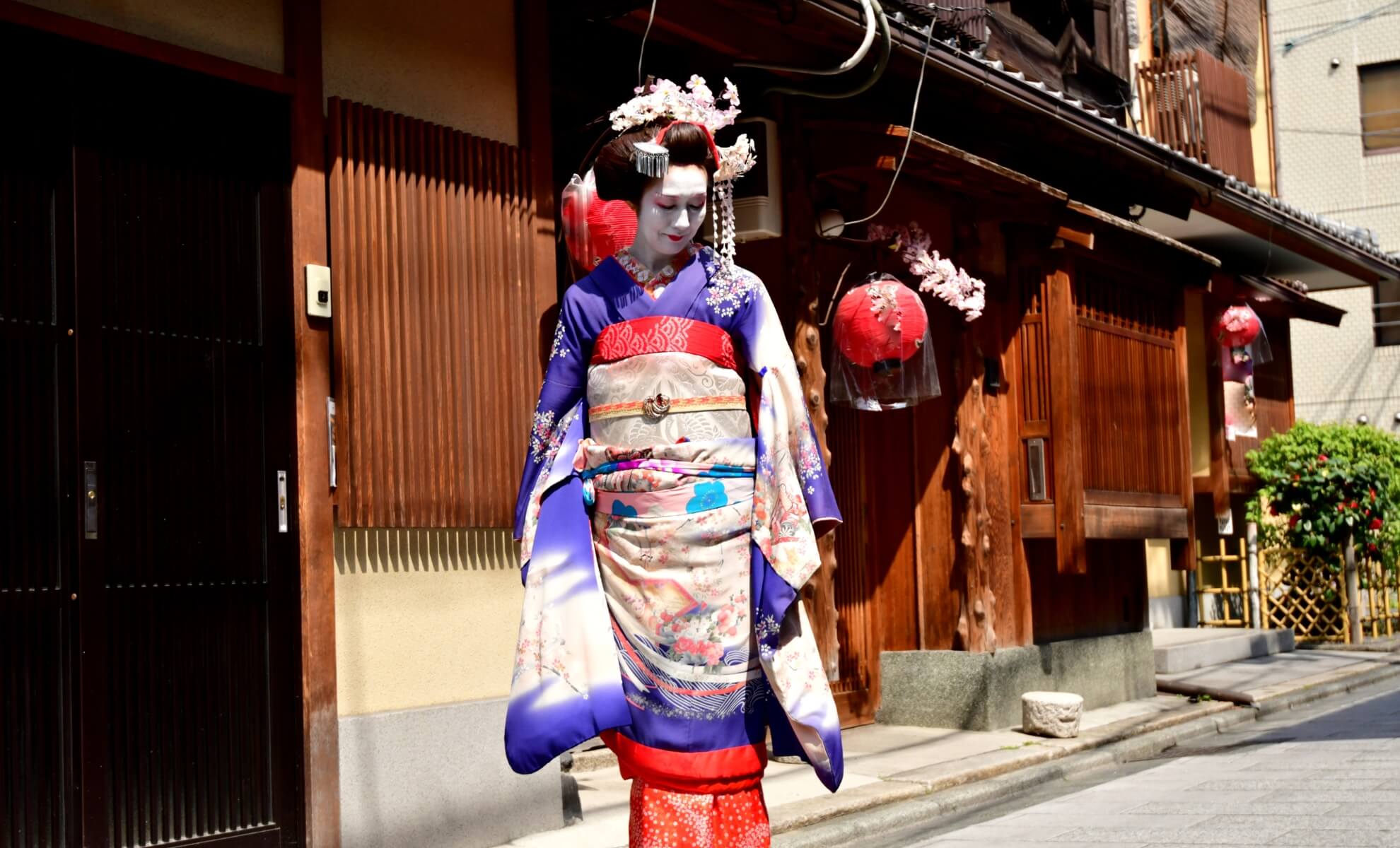 Gion, quartier des geishas, Kyoto, Japon