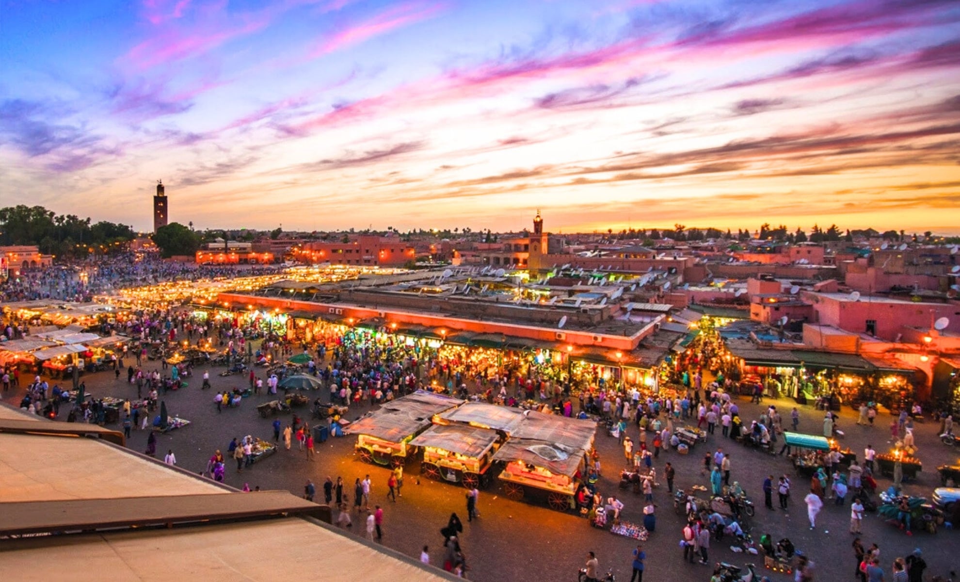 La place Jemaa el-Fna, Marrakech, Maroc