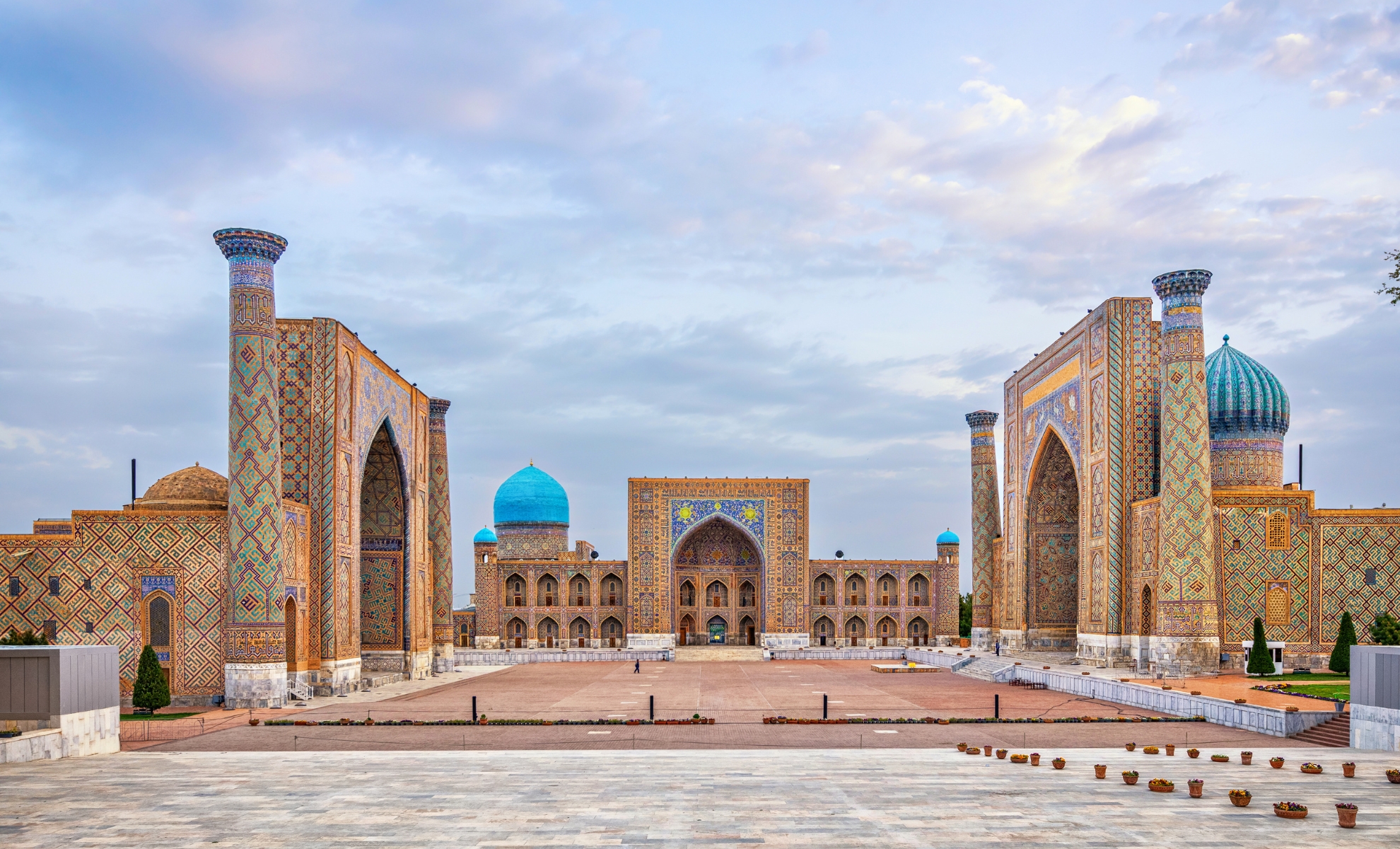 La place du Régistan à Samarcande, Ouzbékistan