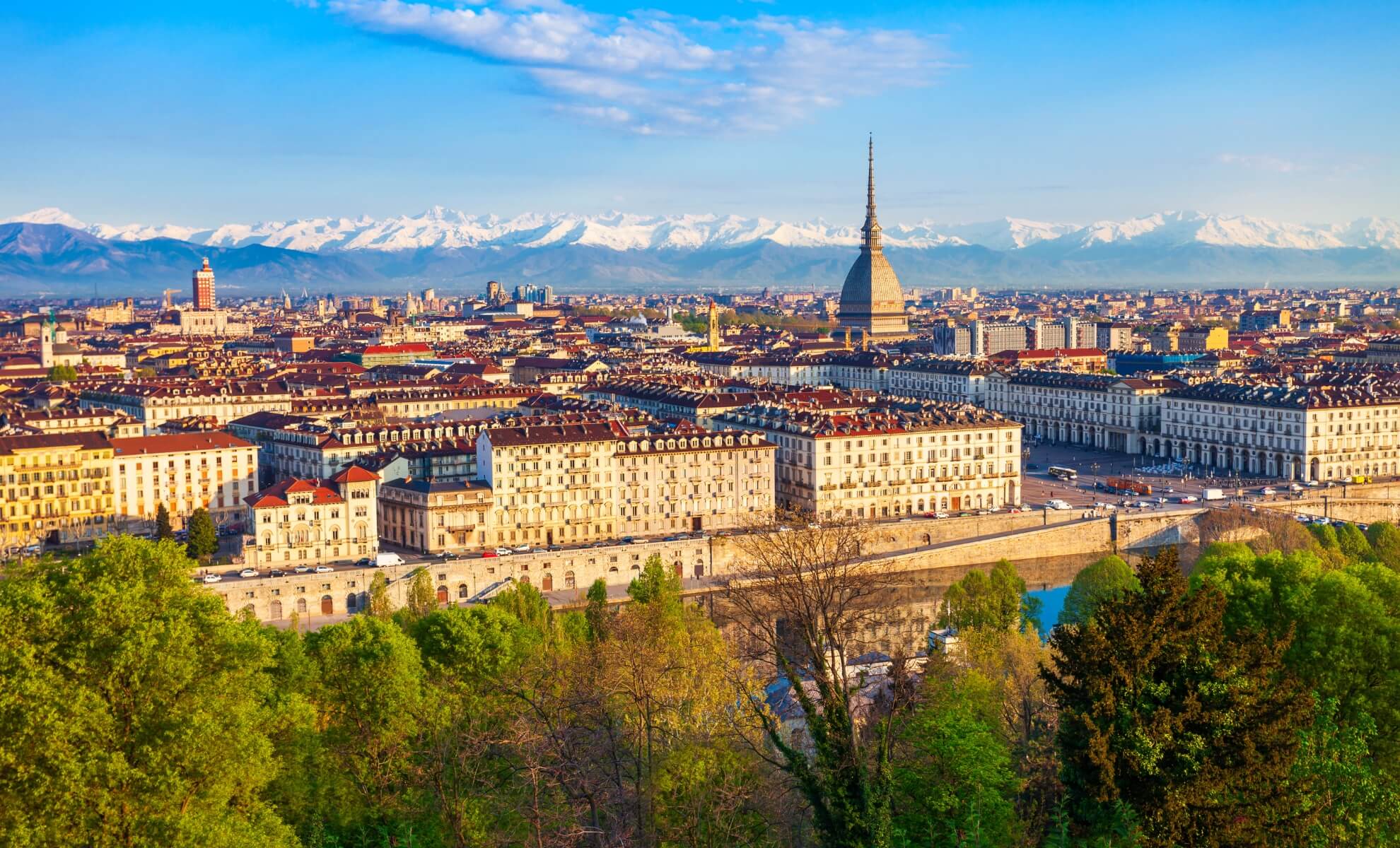 La ville de Turin en Italie