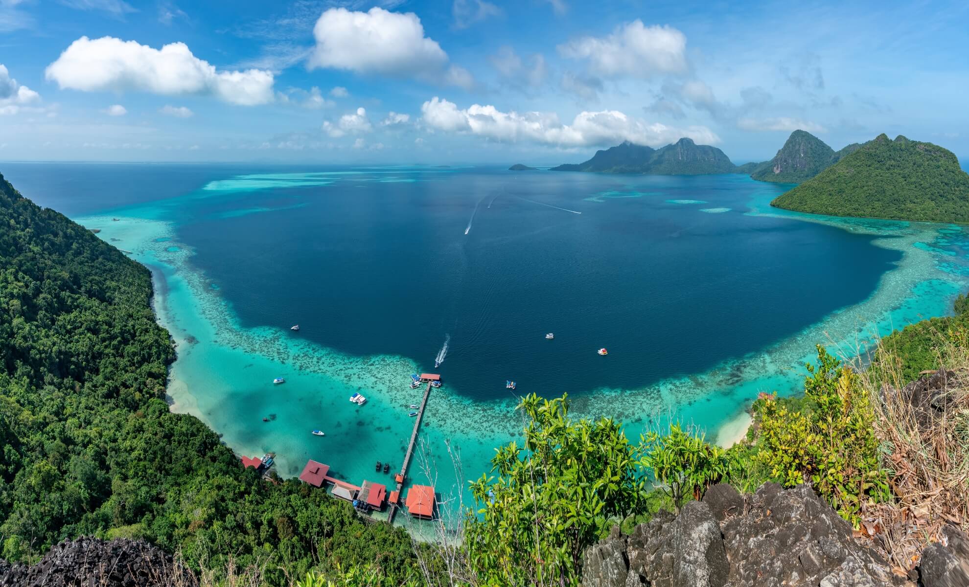 Une île à Semporna, Malaisie