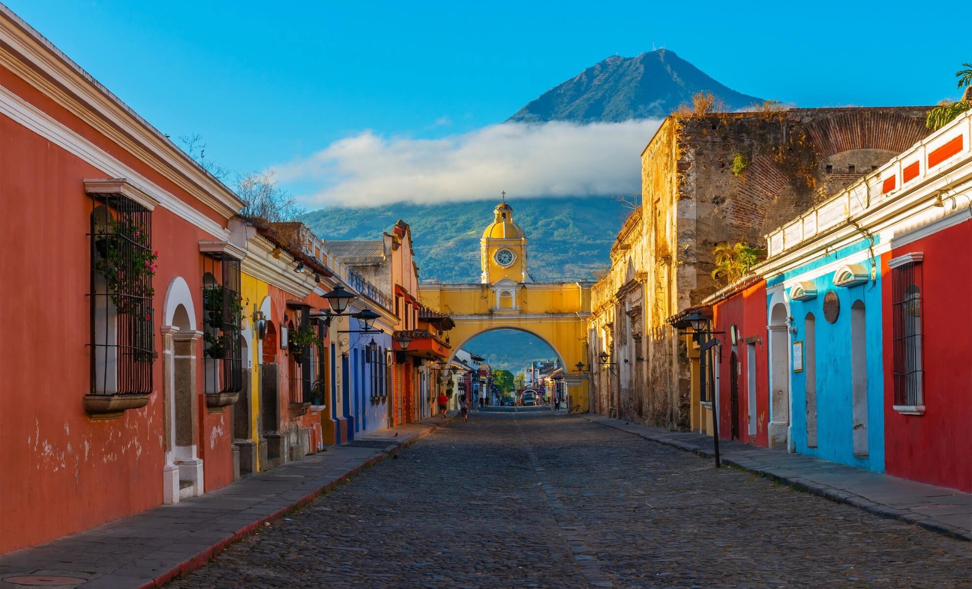 La ville d'Antigue au Guatemala