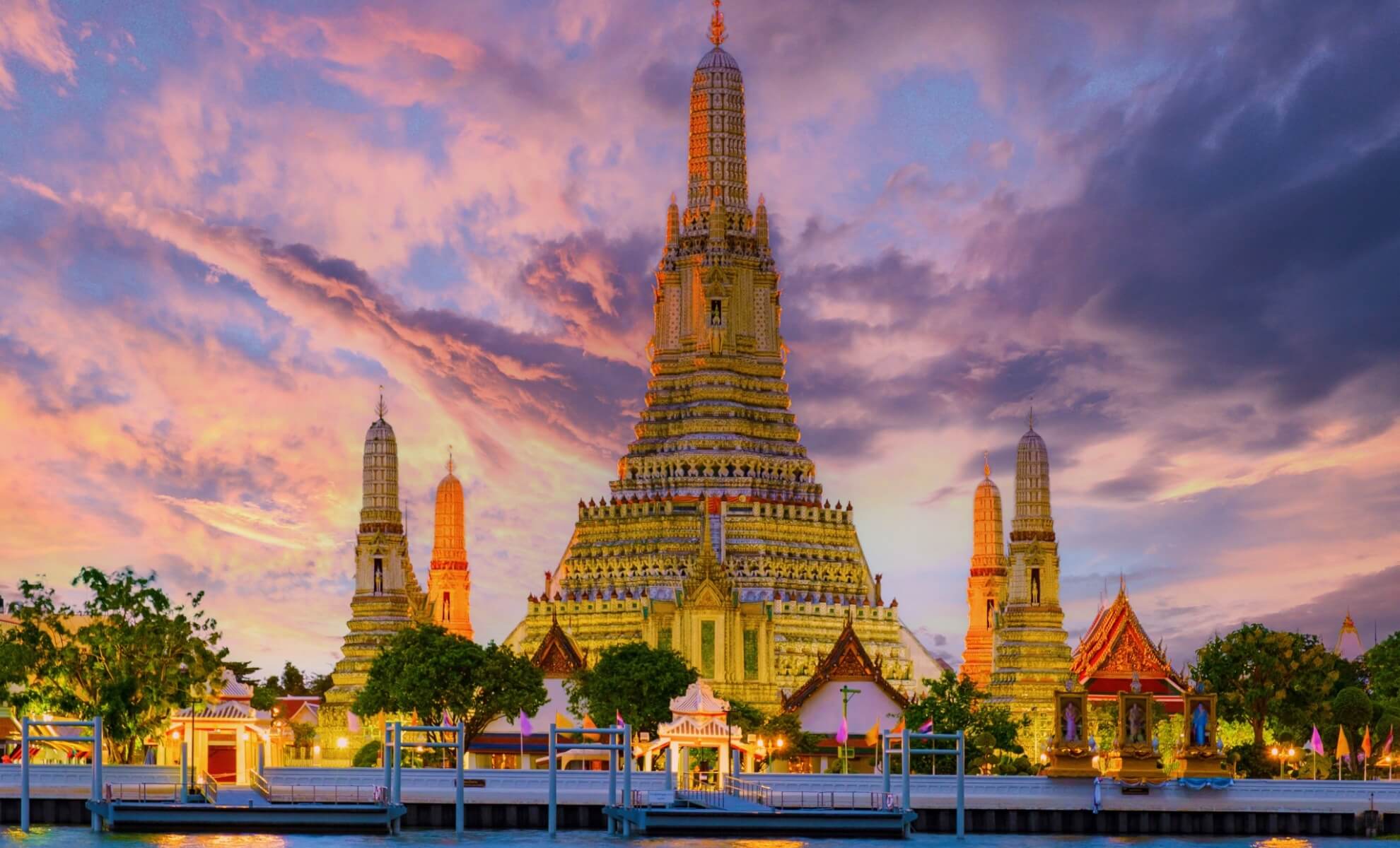 Le Wat Arun en Thaïlande