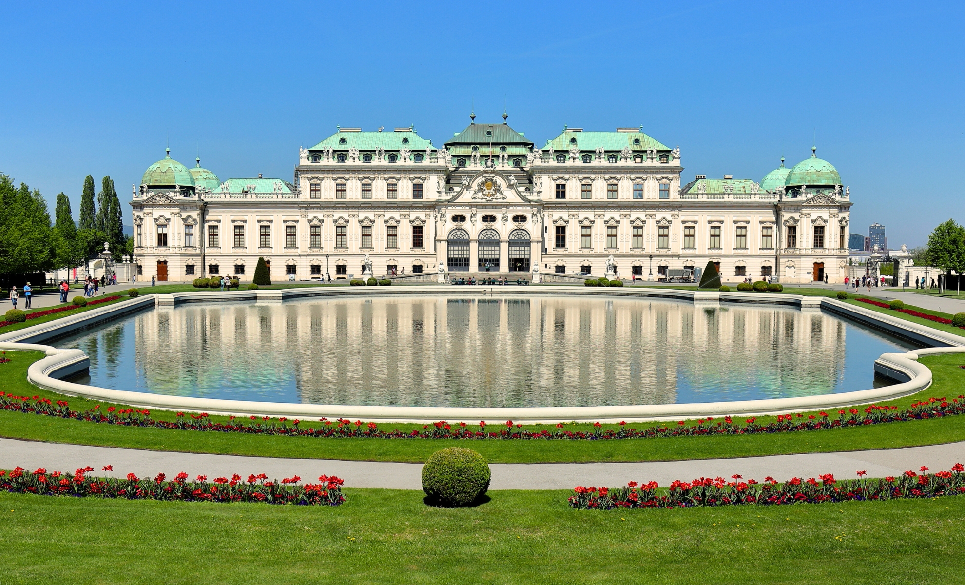 Le palais du Belvédère à Vienne, Autriche