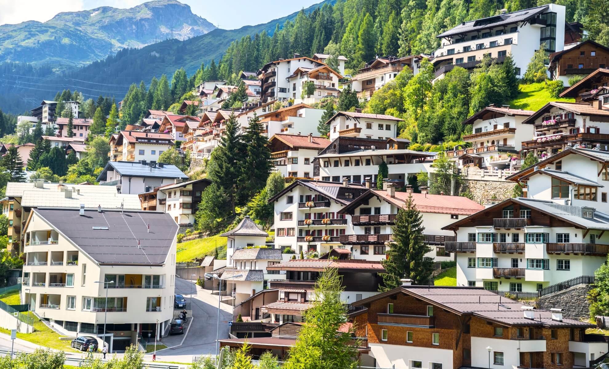 Le village Sankt Anton am Arlberg en Autriche
