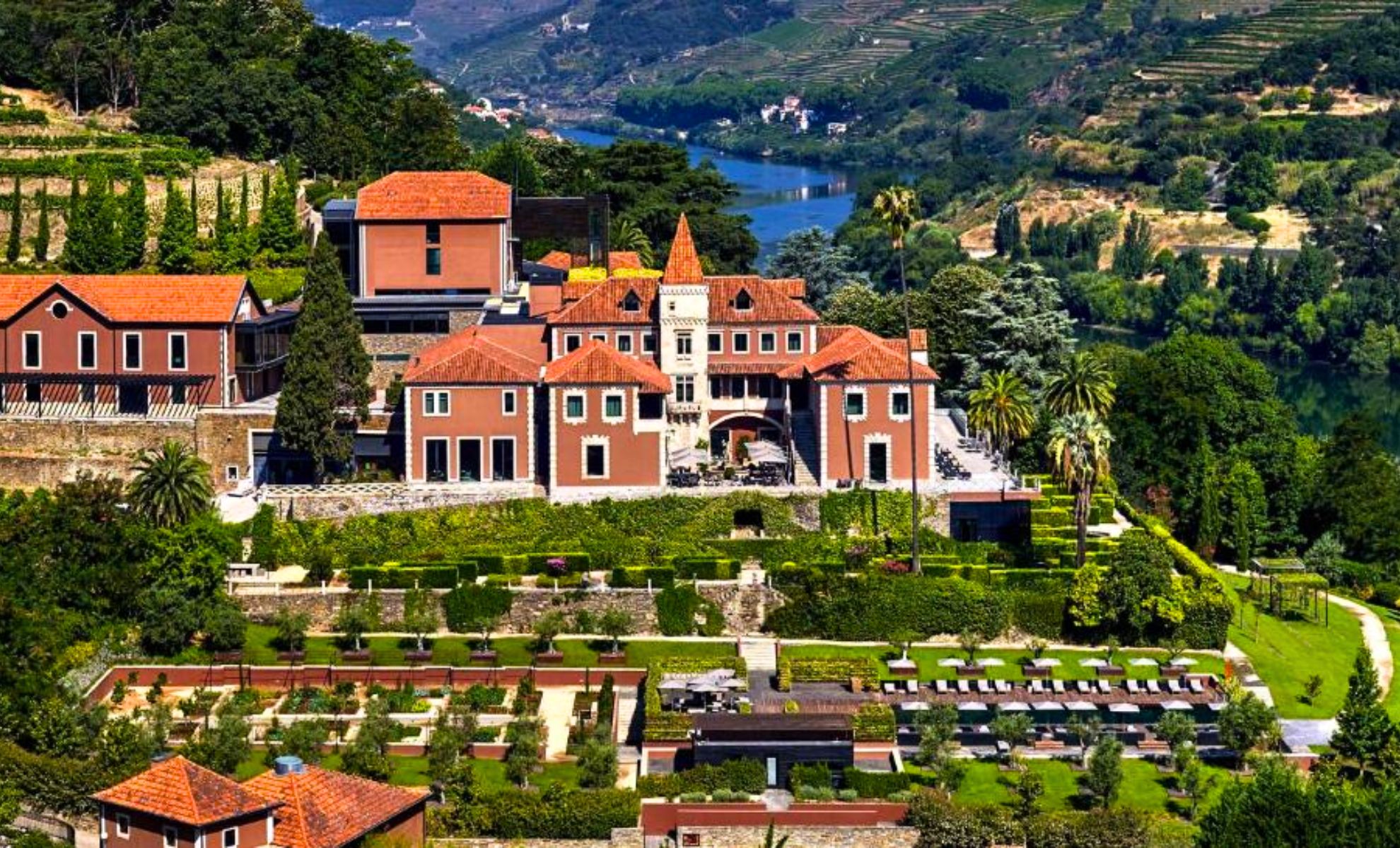 L'hôtel Six Senses Douro Valley, Lamegi au Portugal.