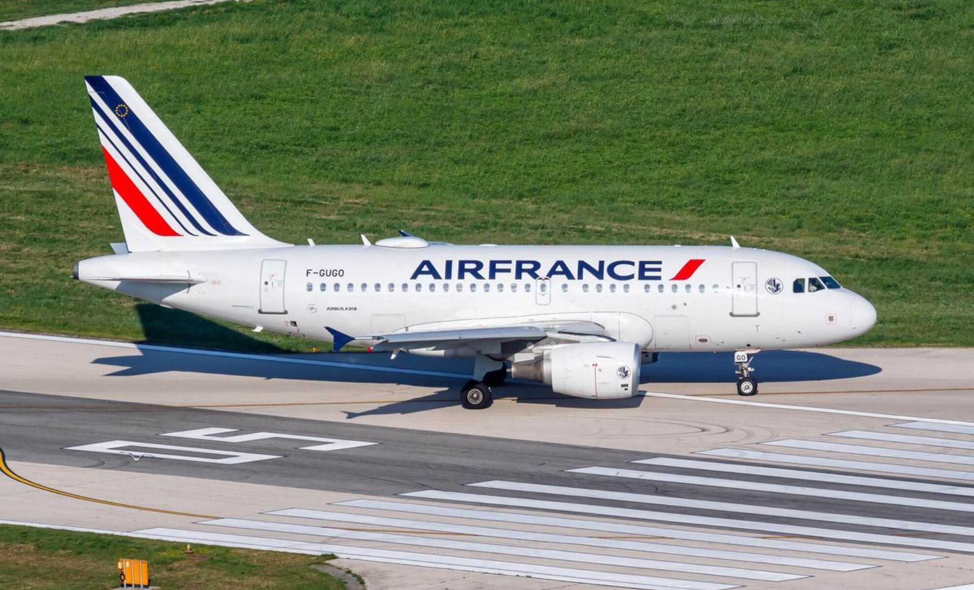 Un avion A318 de la compagnie Air France