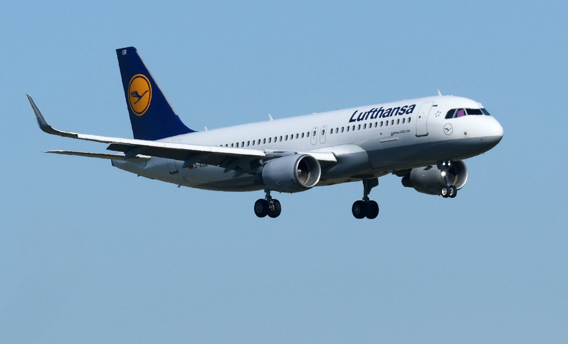 Un avion de la compagnie aérienne Lufthansa