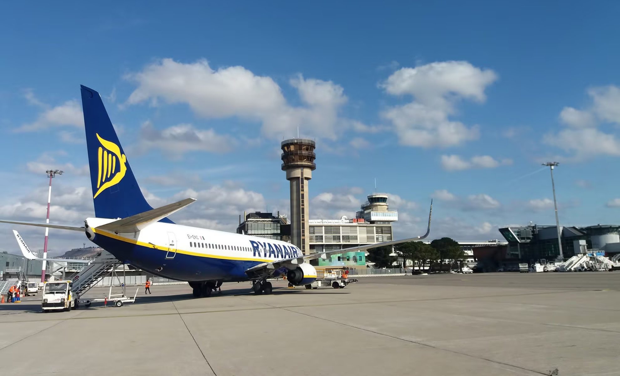 Un avion de la compagnie aérienne Ryanair à l'aéroport Marseille-Provence