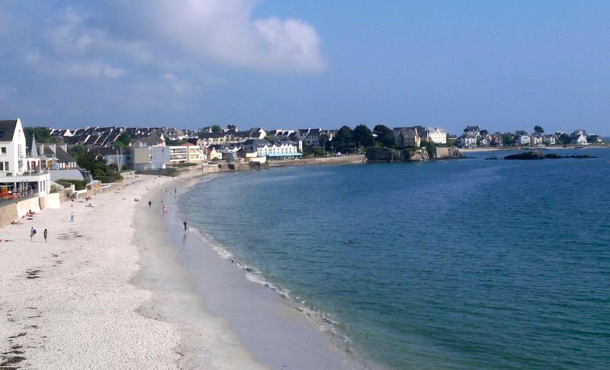 La plage de Concarneau, Bretagne en France