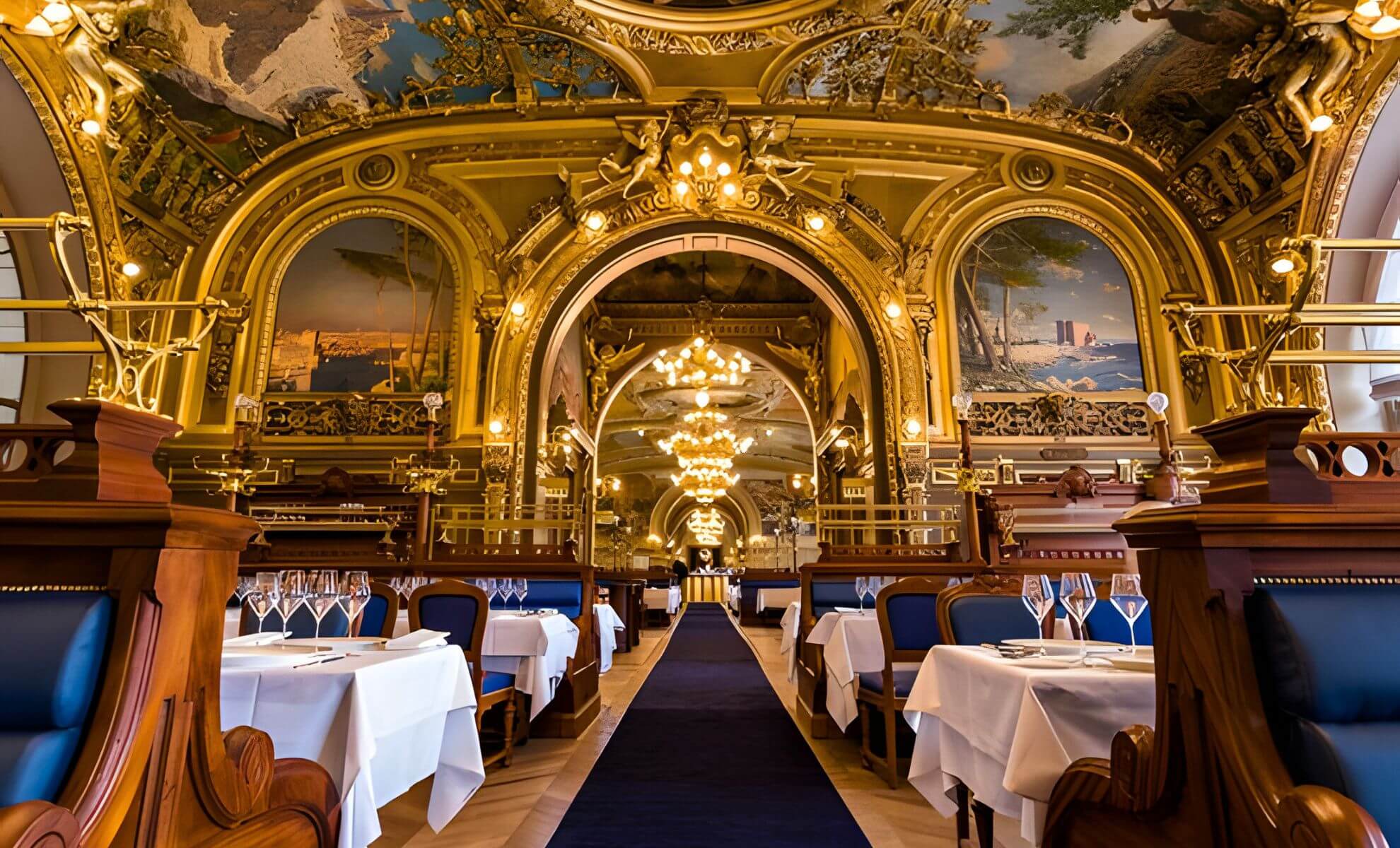 Le restaurant le Train Bleu à Paris, France