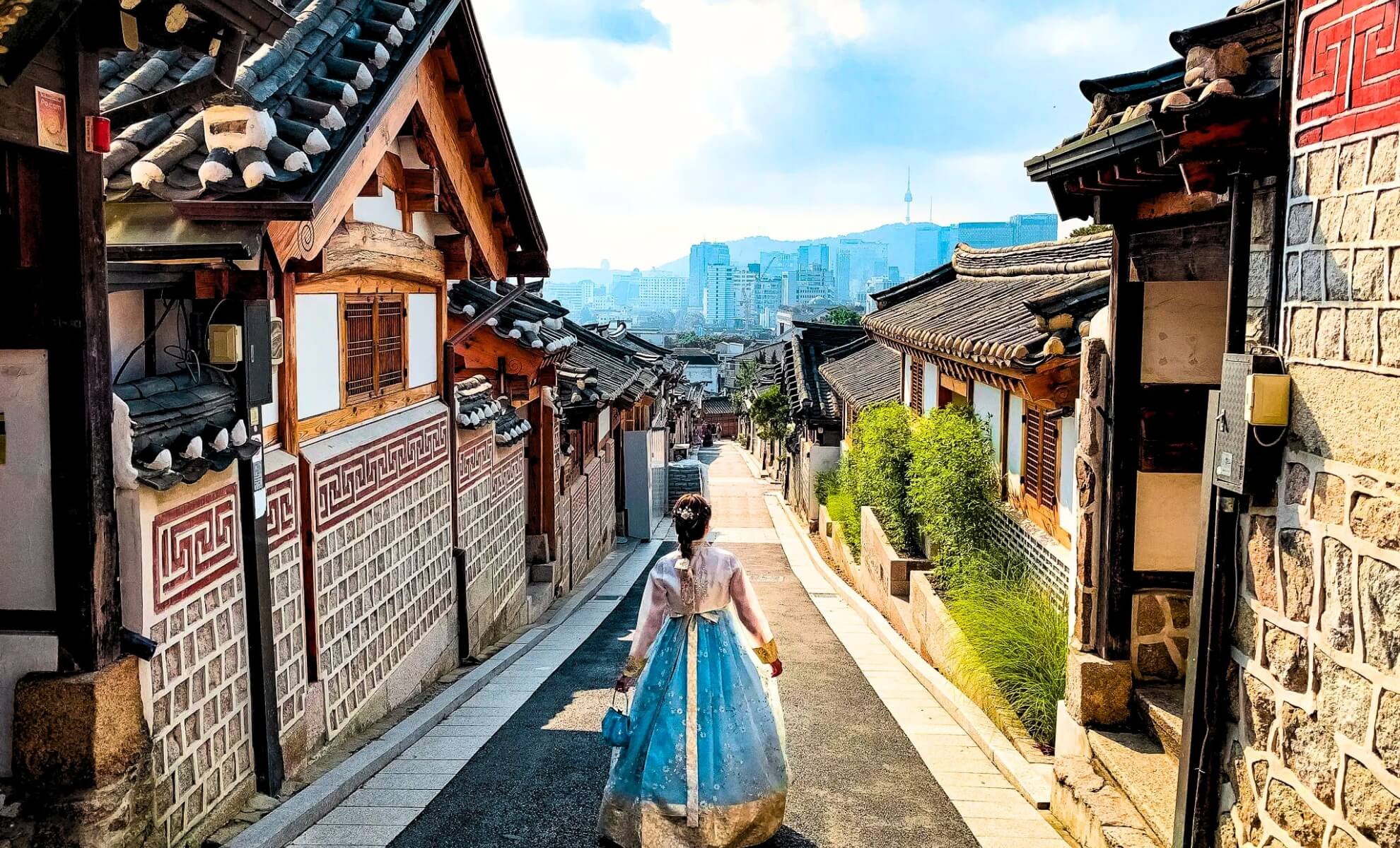 Le village hanok de Bukchon, Séoul, Corée du Sud