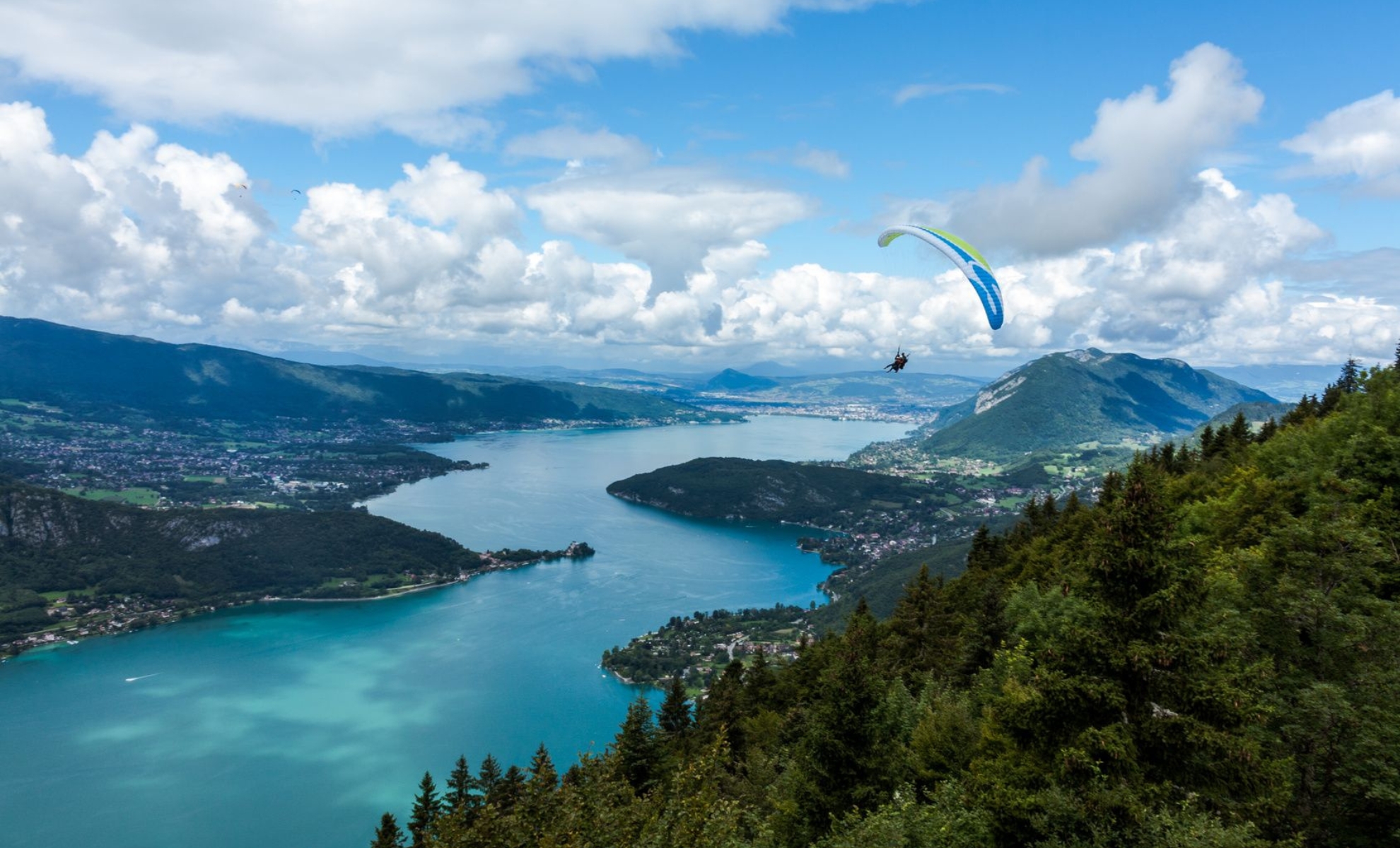 Parapente au lac d'Annecy