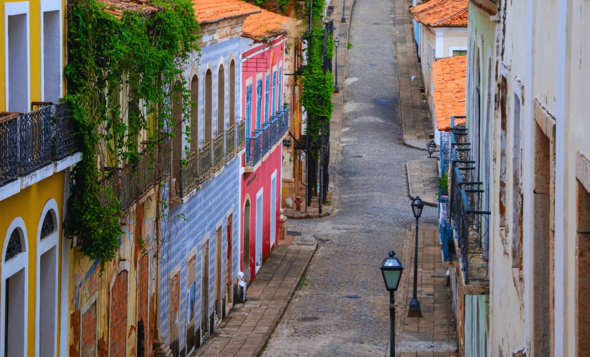 Une ruelle de São Luís, le Nordest, Brésil