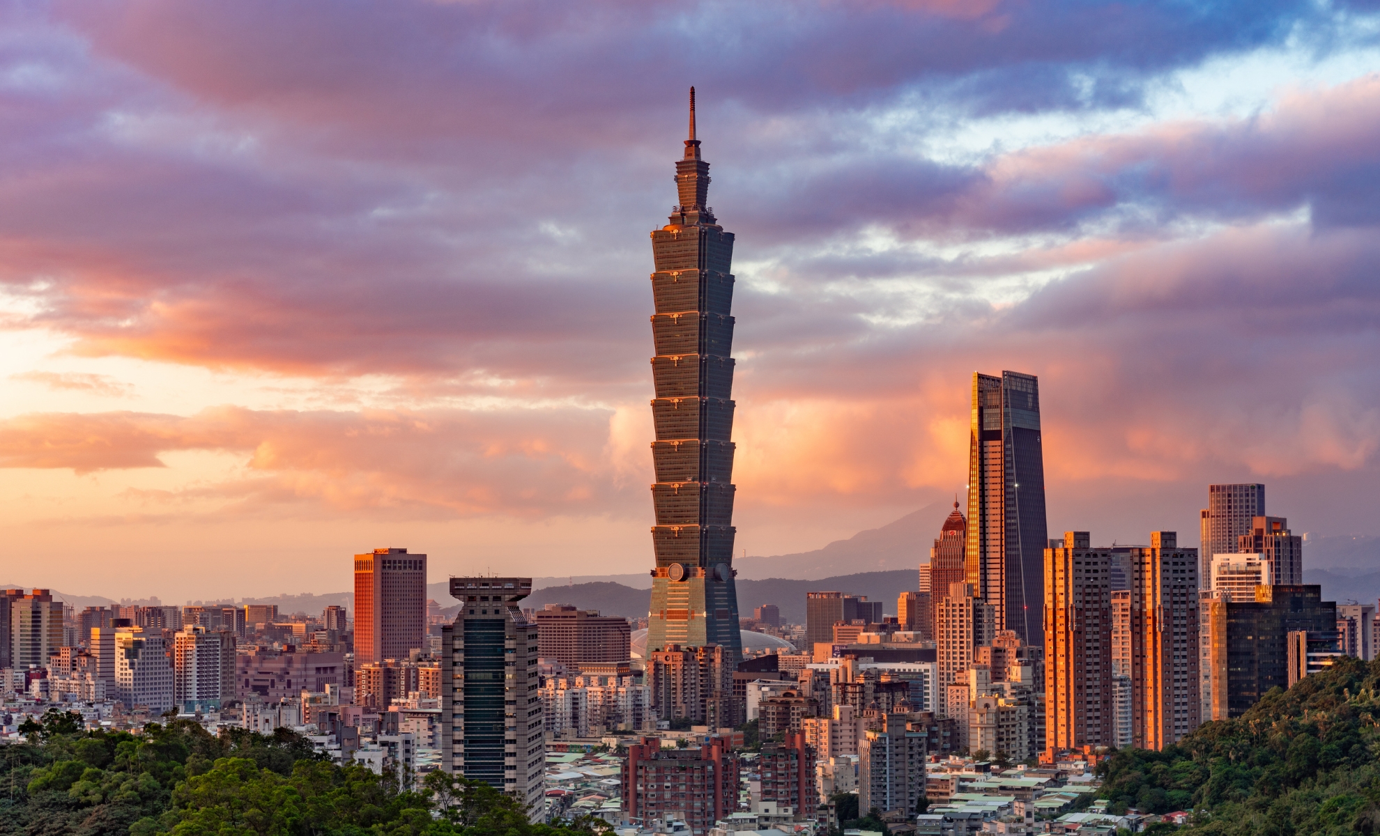 La tour Taipei 101 à Taipei, Taïwan