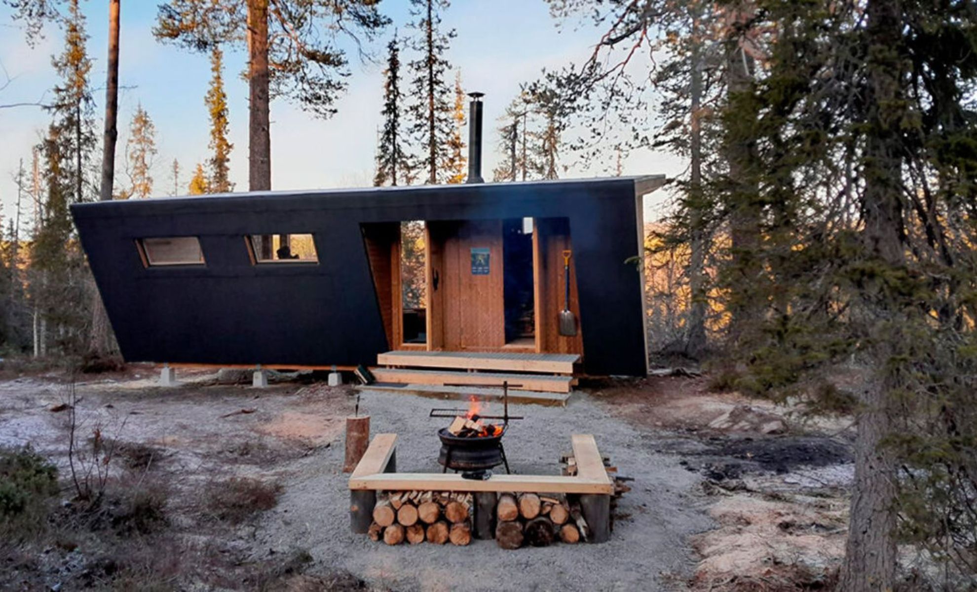 Le refuge écologique à Koli , Finlande