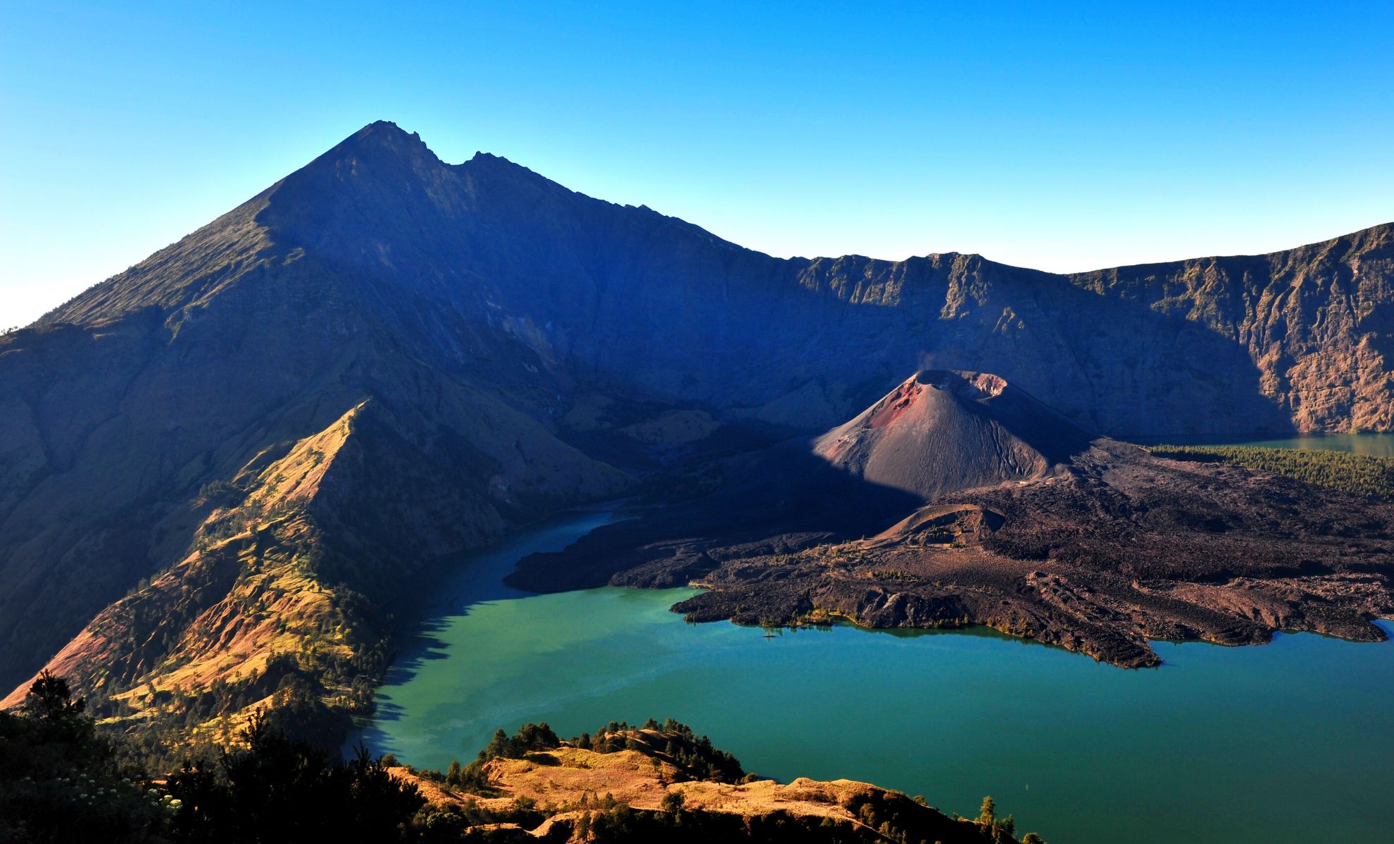 Le volcan Rinjani, Indonésie