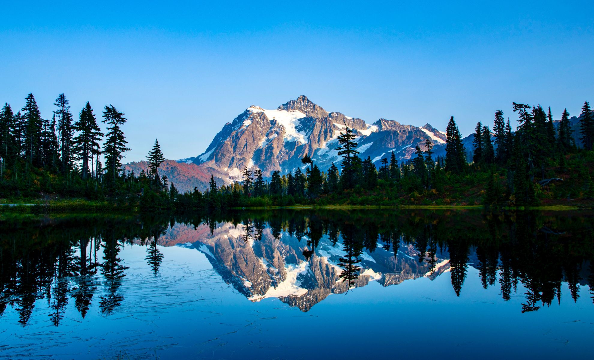 Picture Lake à Washington, États-Unis