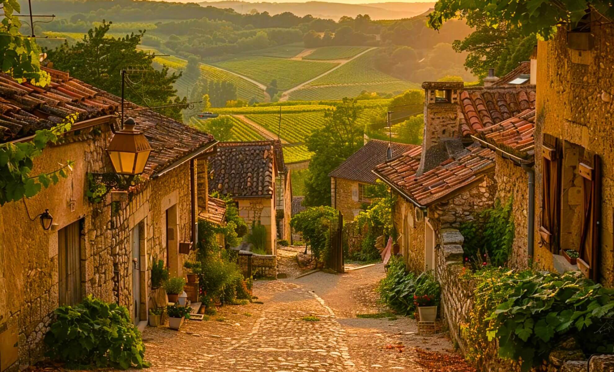 Village de Oingt dans le Beaujolais