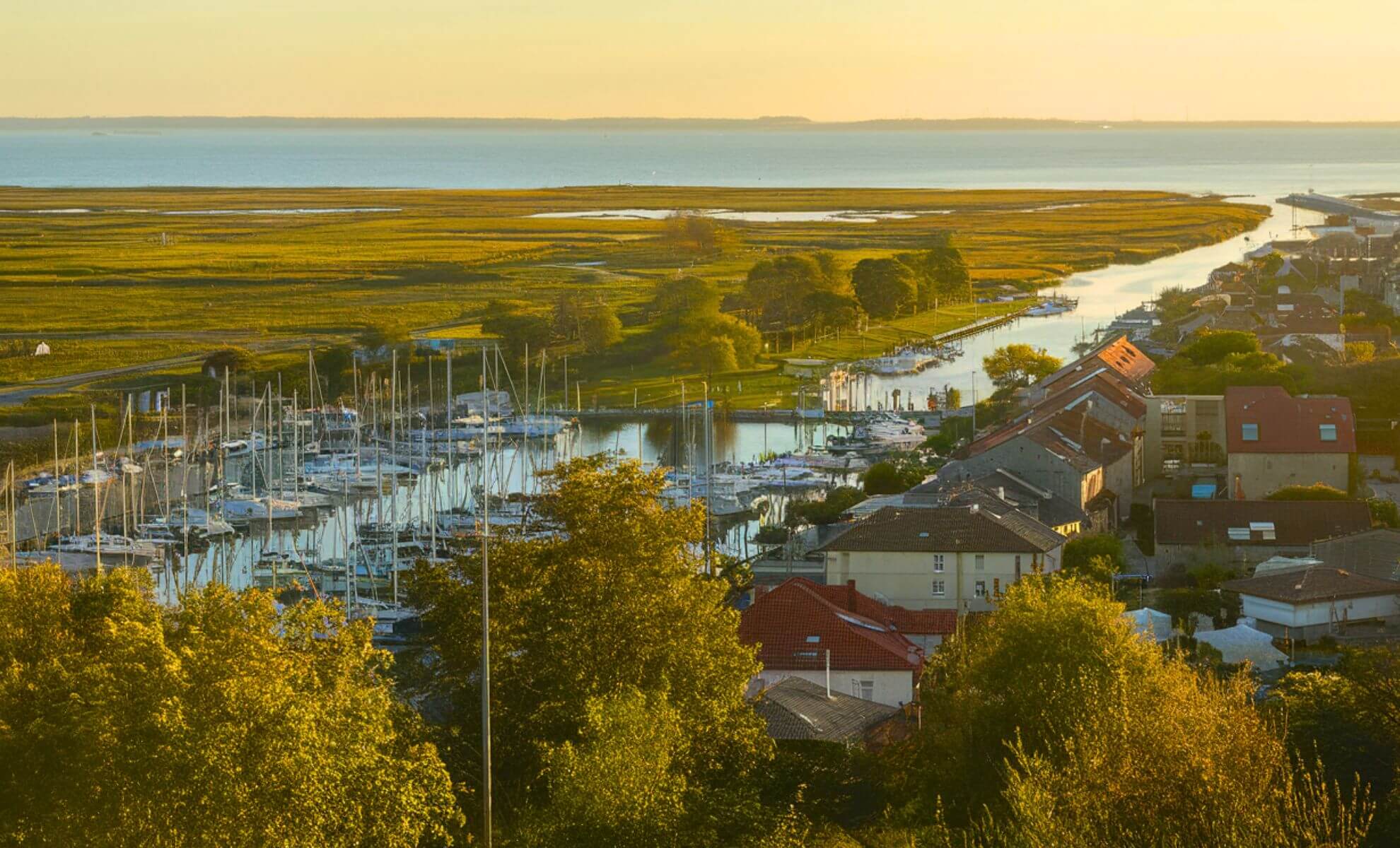 Estuaire du village de Mortagne-sur-Gironde