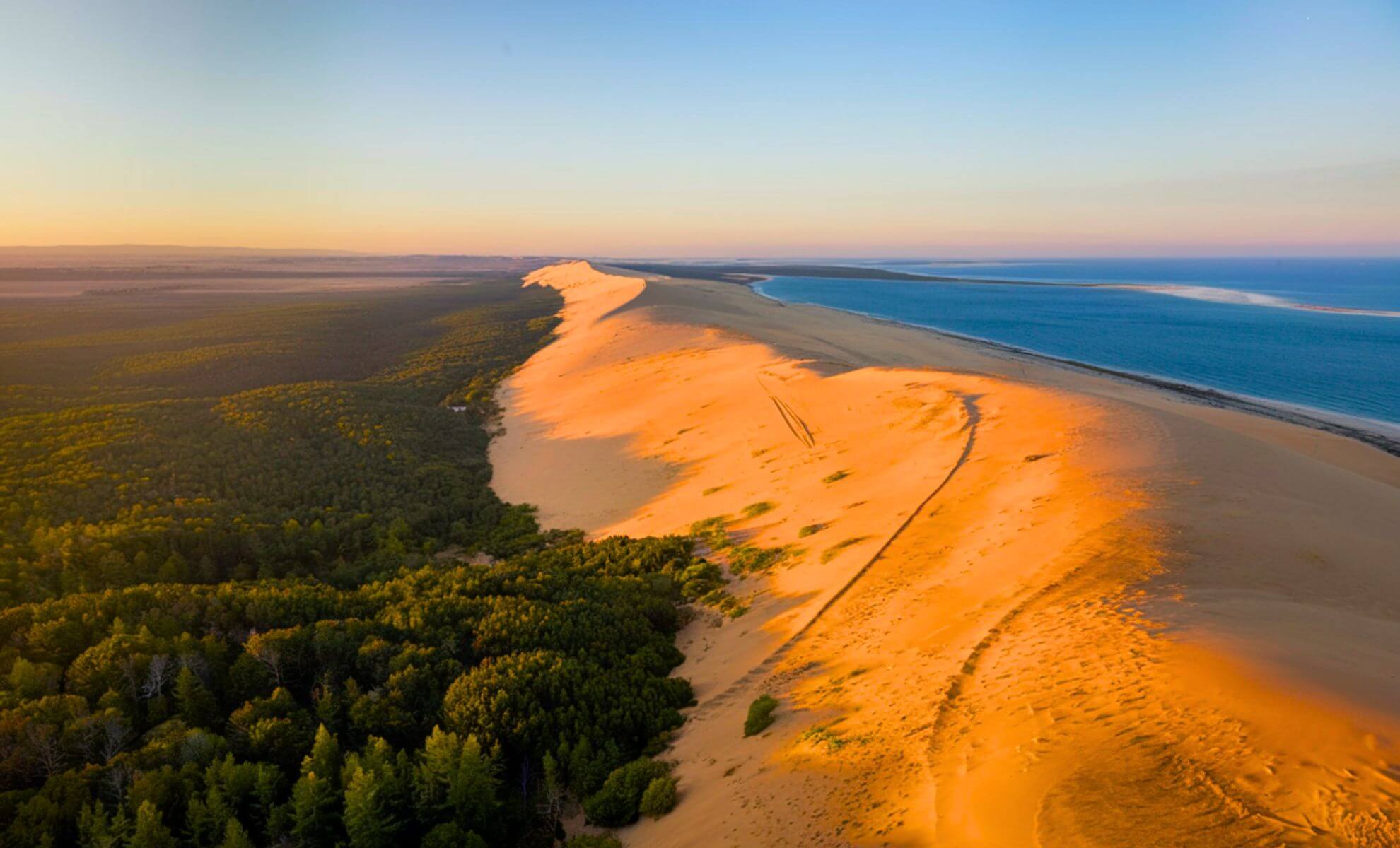 Glissement de sable-Les dunes du Pilat