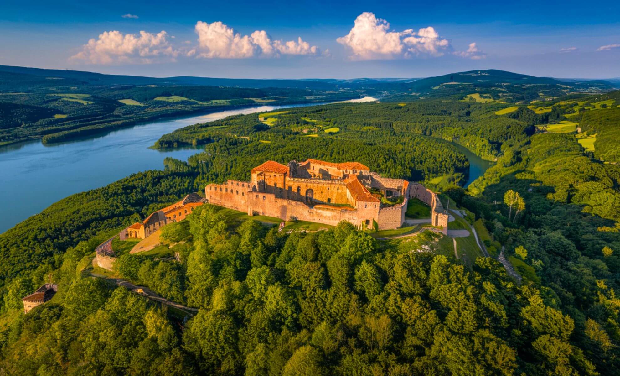 La citadelle du village de Visegrád en Hongrie