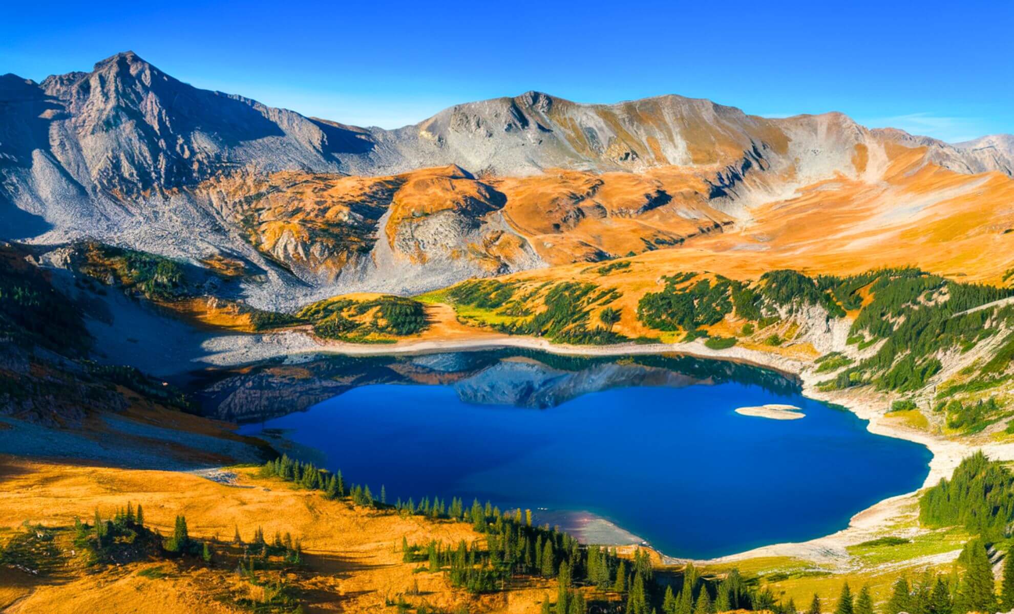 Le lac d’Allos dans le Parc national du Mercantour