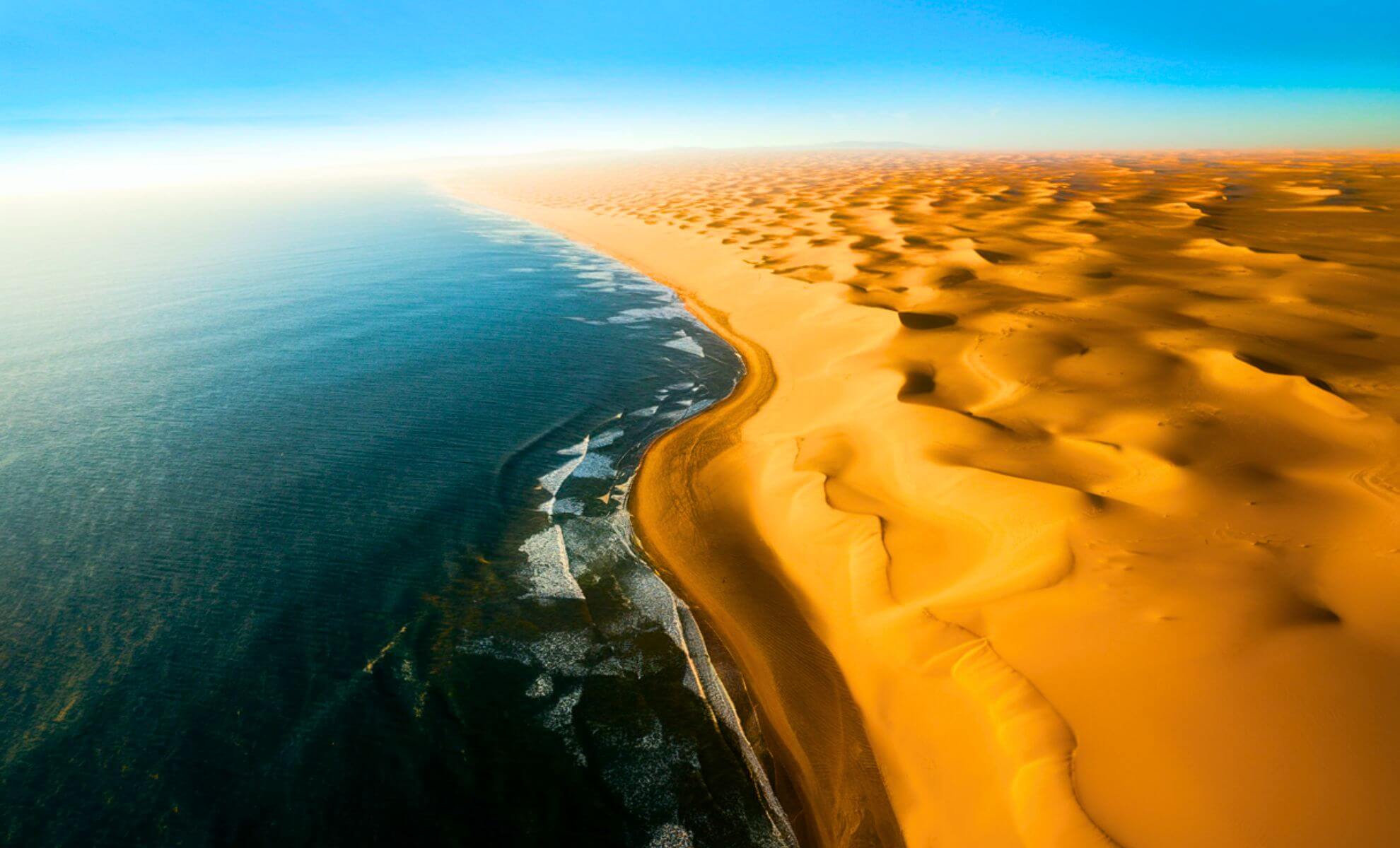 Plage skeleton coast en Namibie