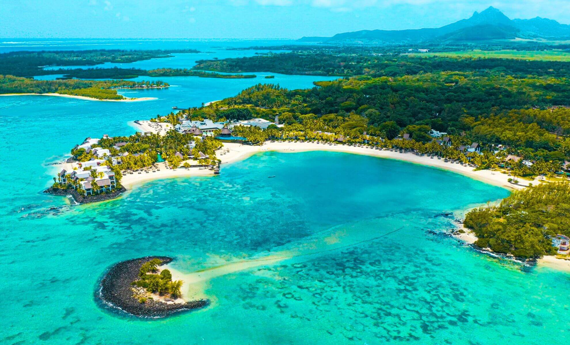 Vue sur l'île Maurice