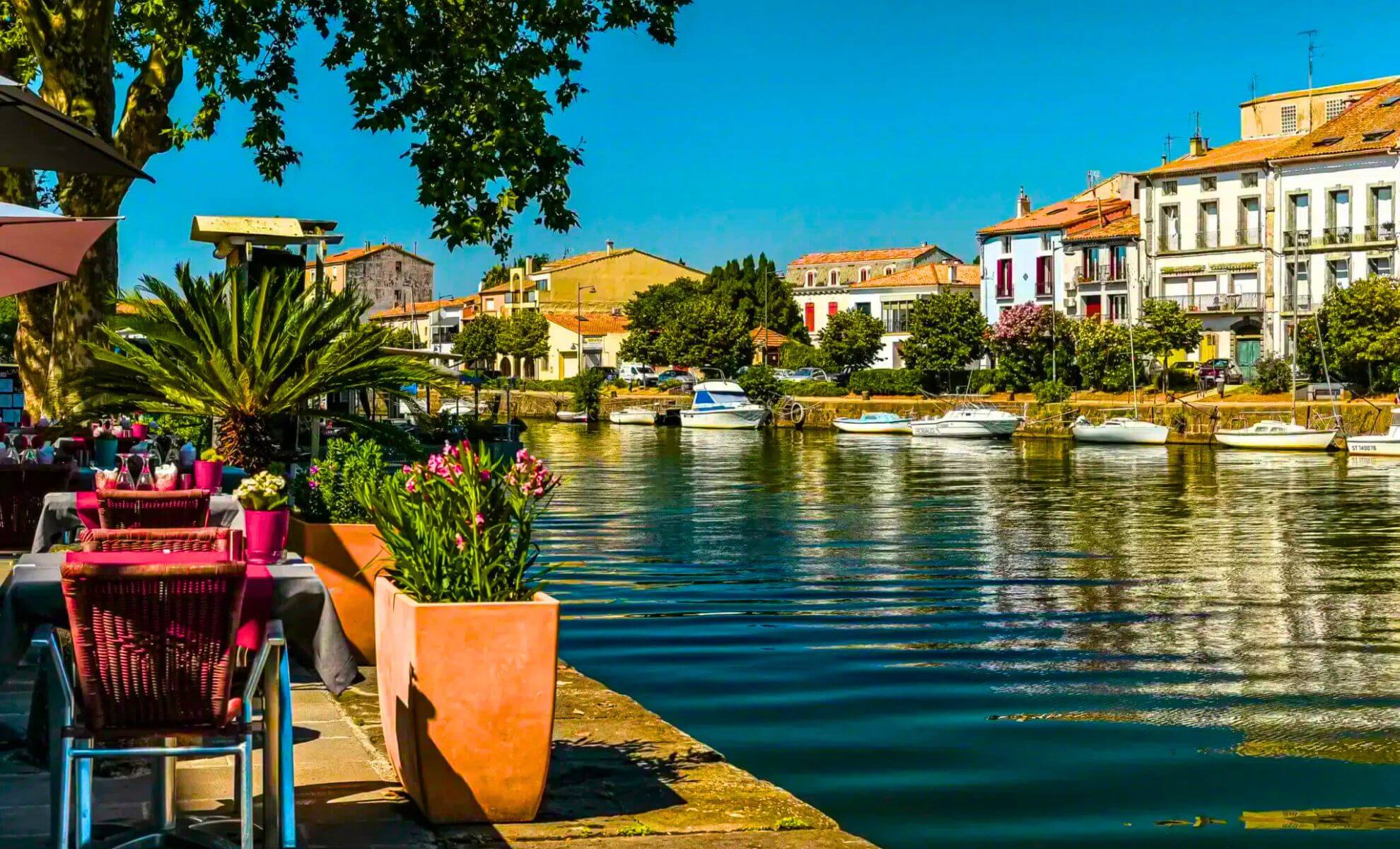 La ville d'Agde en Occitanie