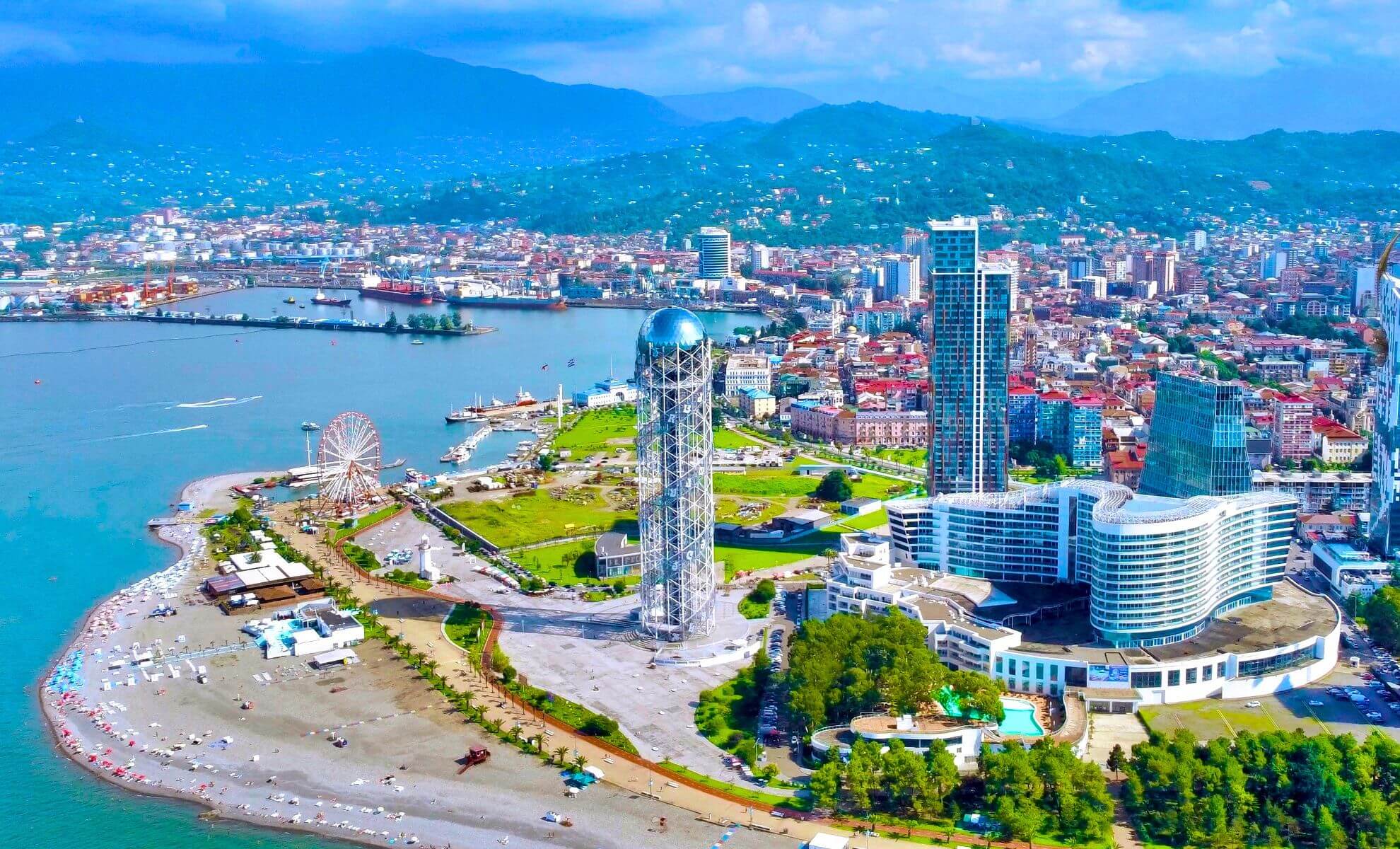 La ville de Batumi en Géorgie