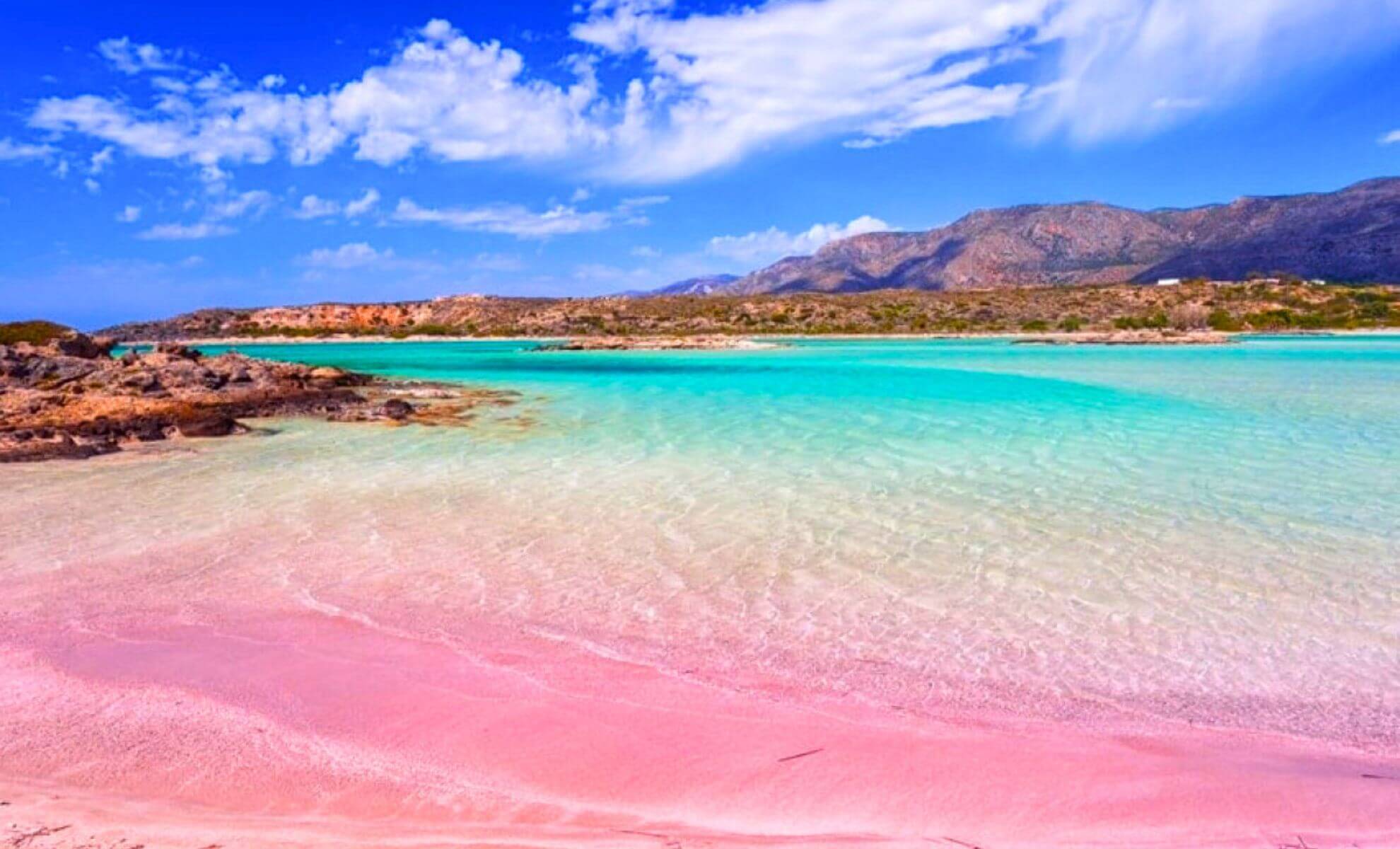 La plage Elafonissi en Crète