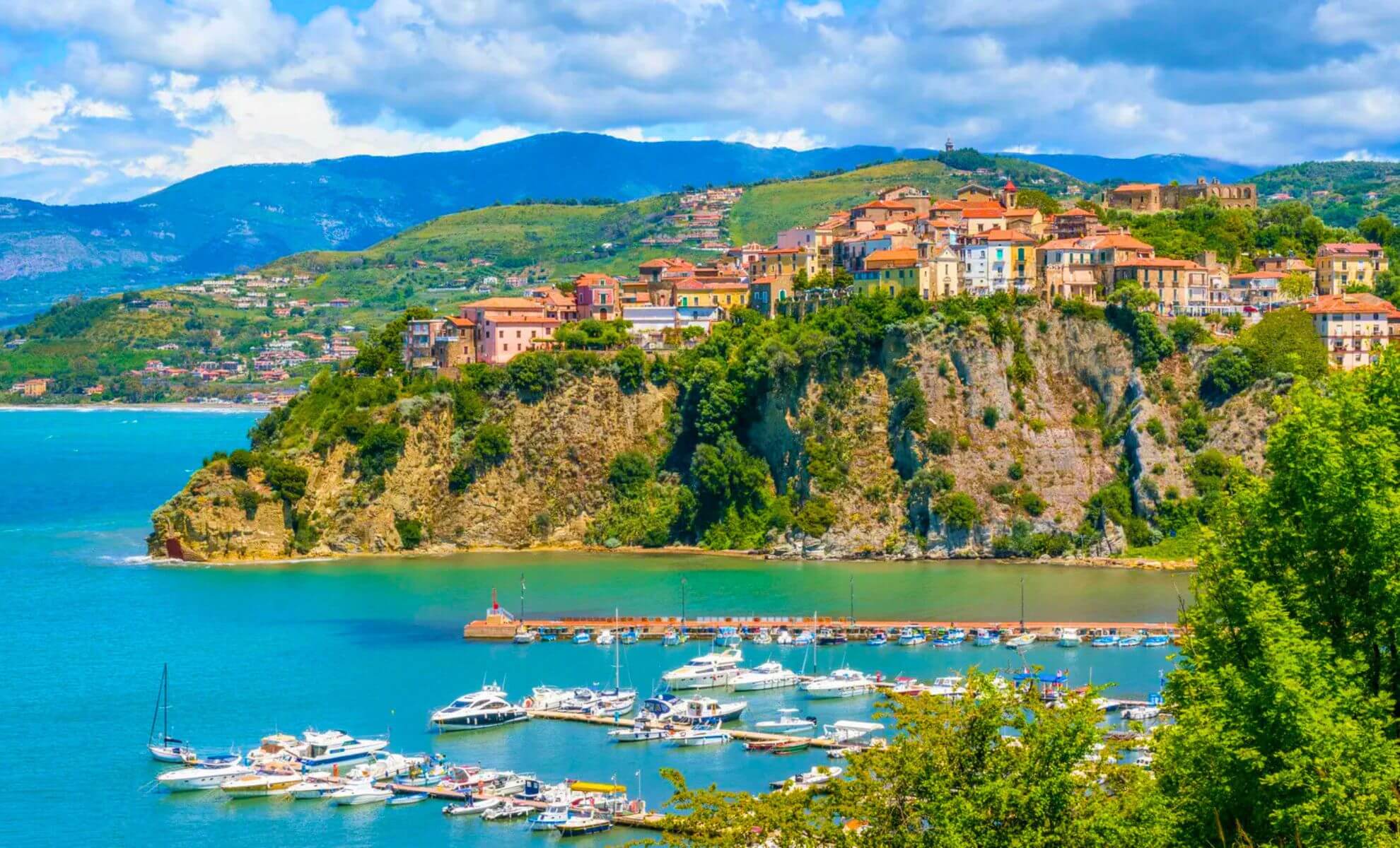 La région de Cilento, au sud de l'Italie