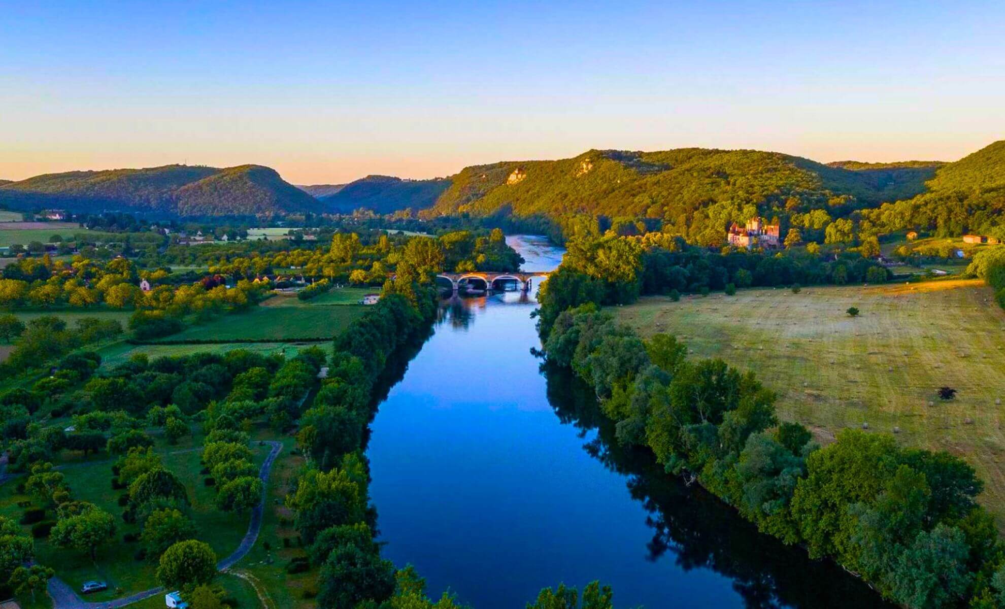 La vallée de la Dordogne en France