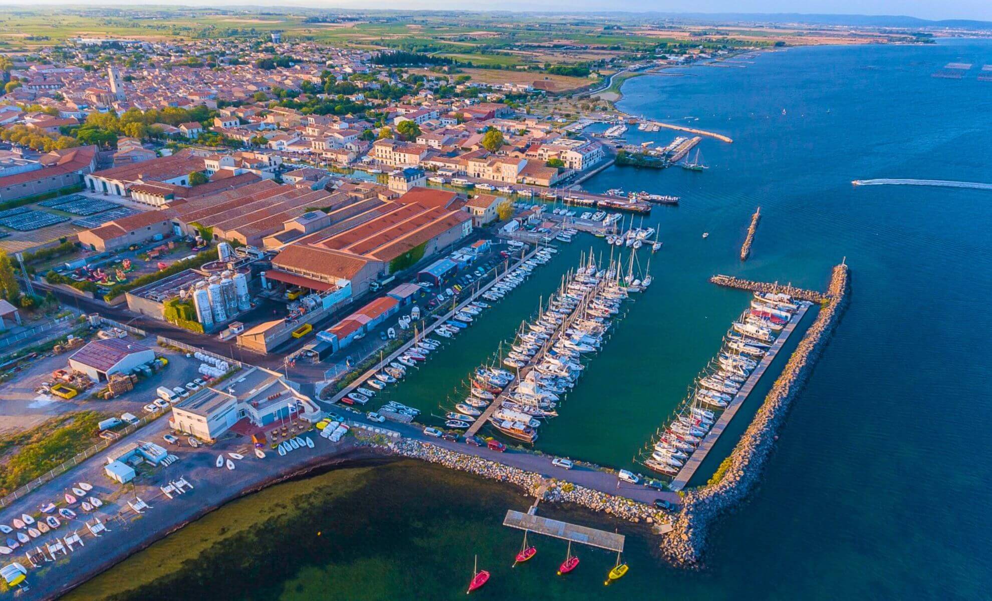 Le village de Marseillan dans l'Hérault