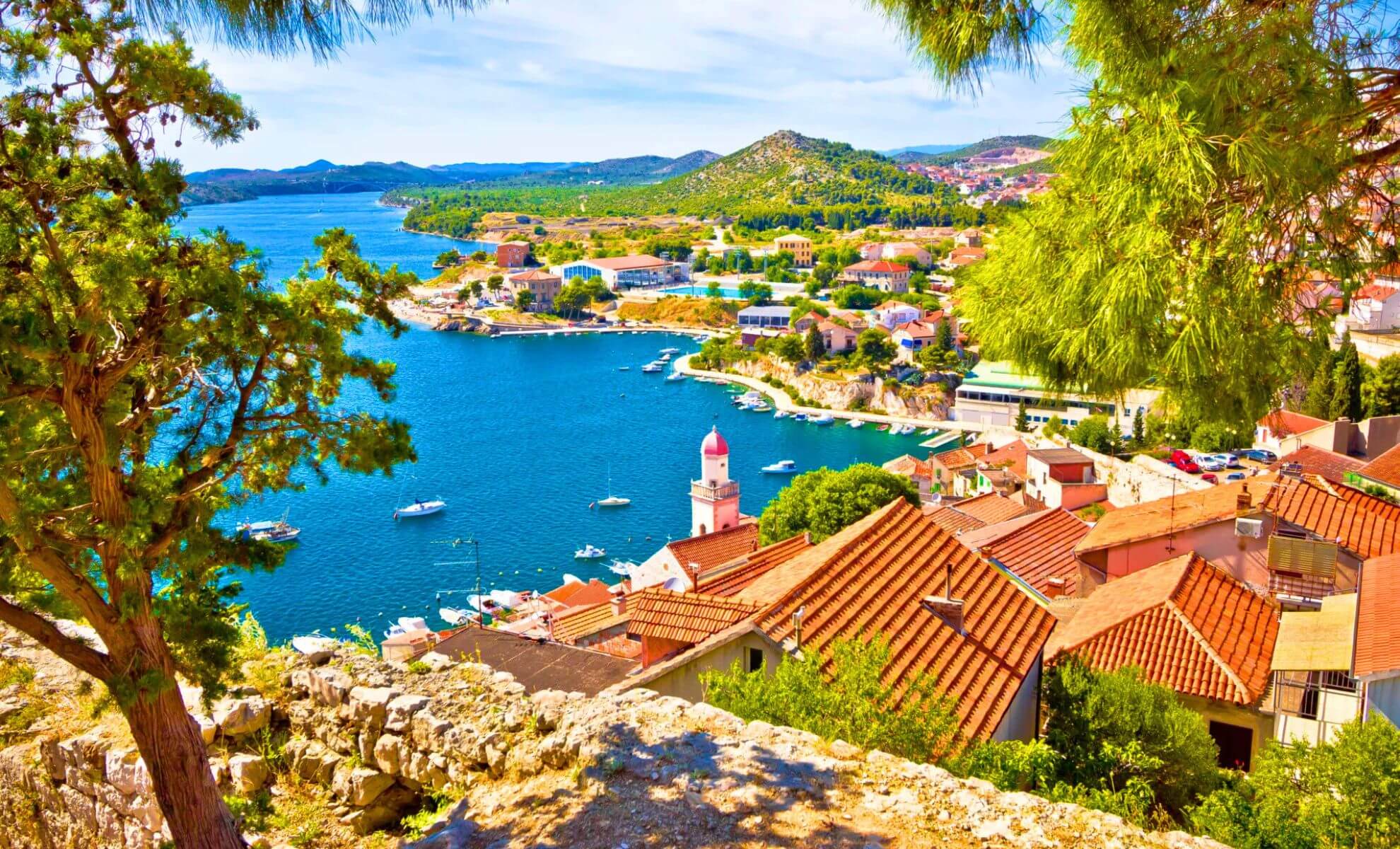 La ville de Šibenik en Croatie