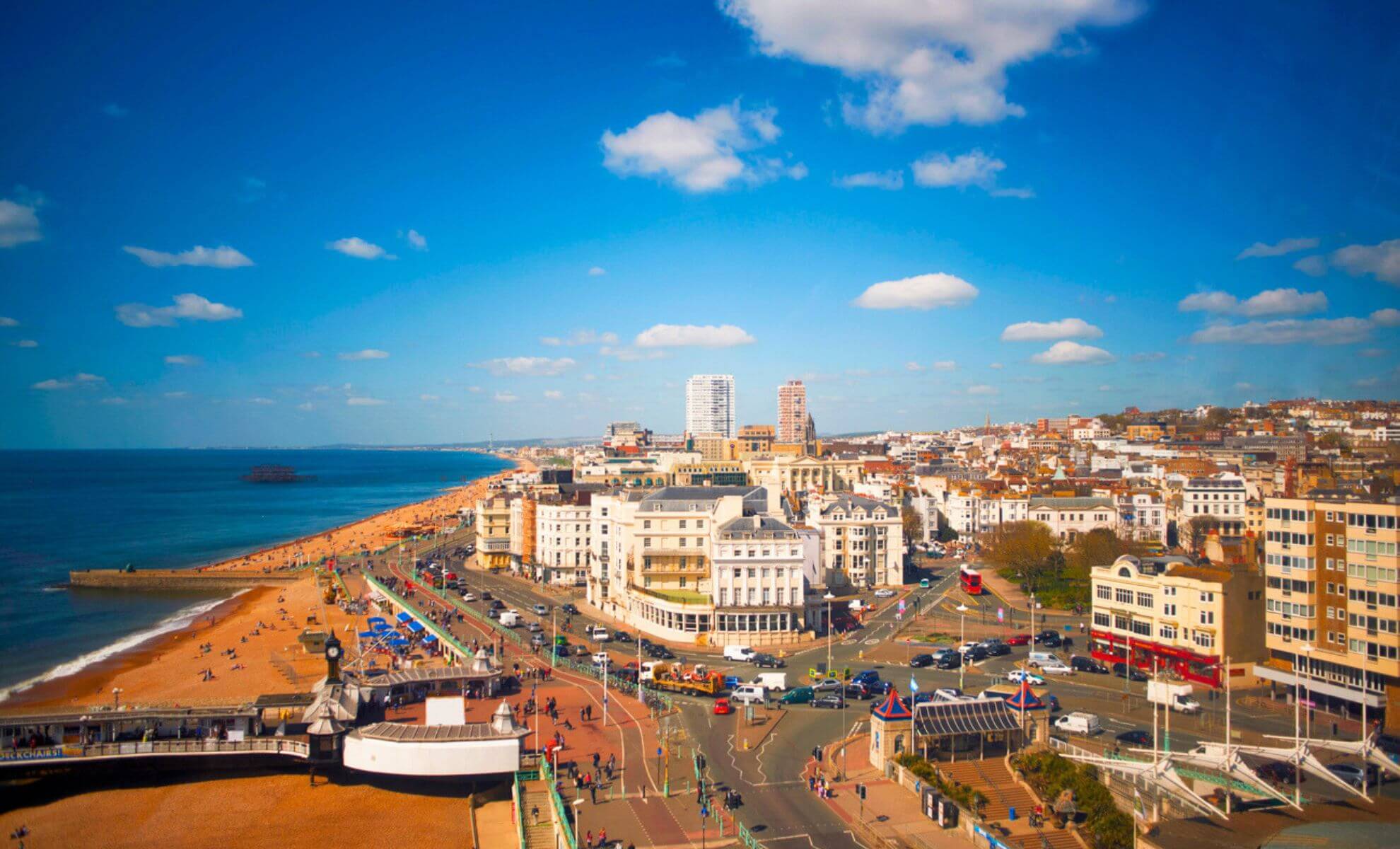 La ville piétone de Brighton, au sud de Londres