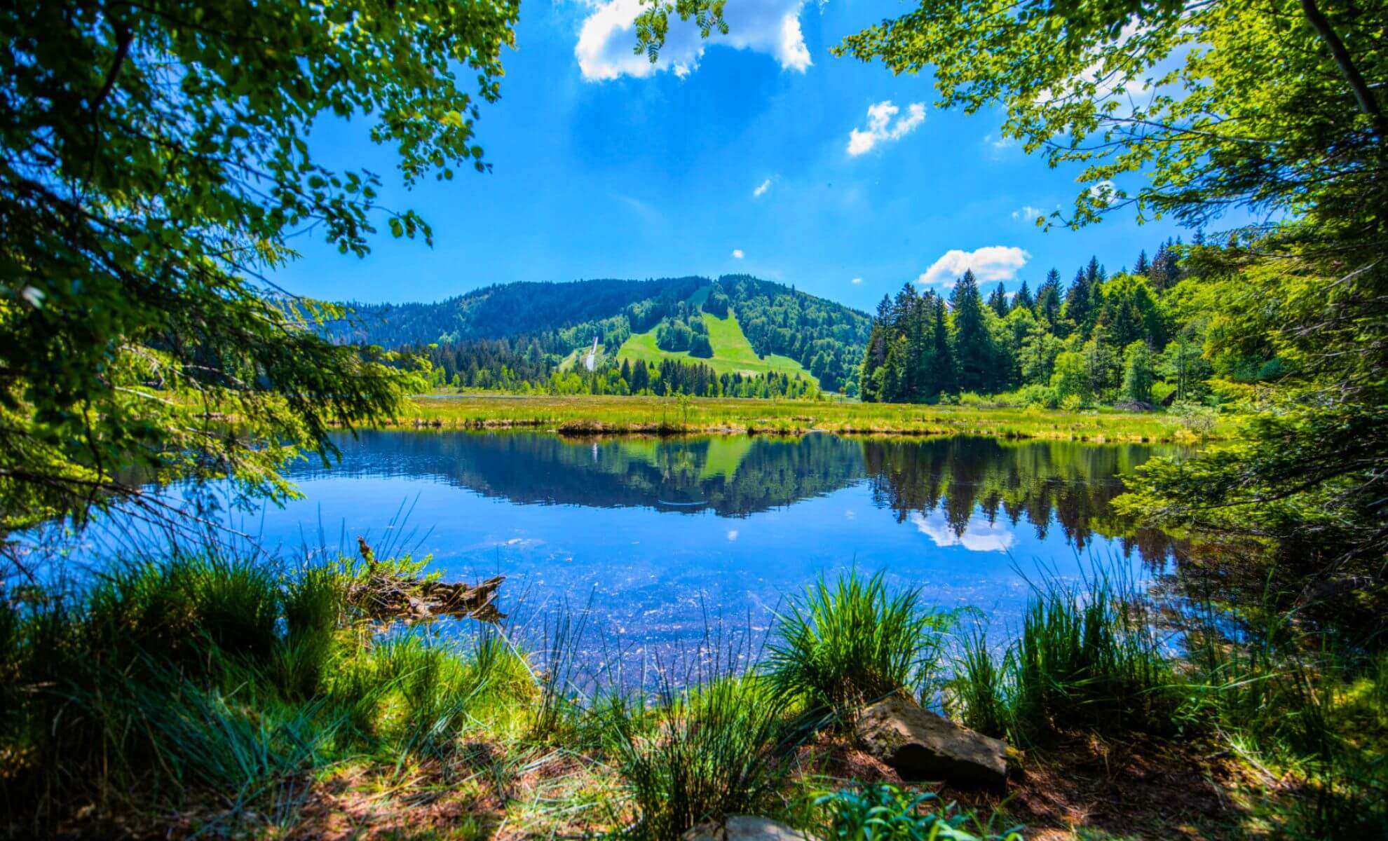 Le Lac du Lispach dans les Vosges